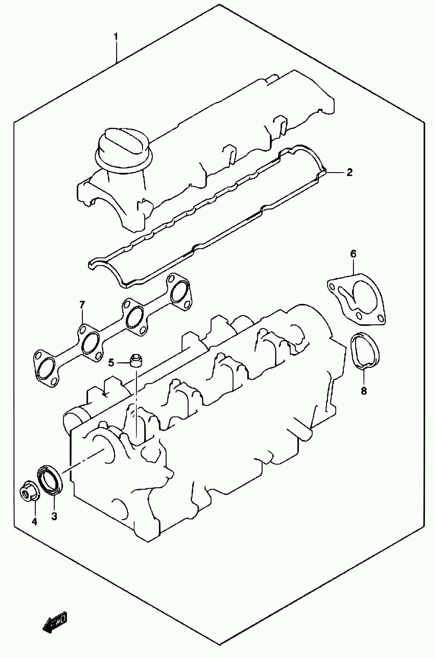 Suzuki 14140-84A00 - Tiiviste, pakosarja inparts.fi