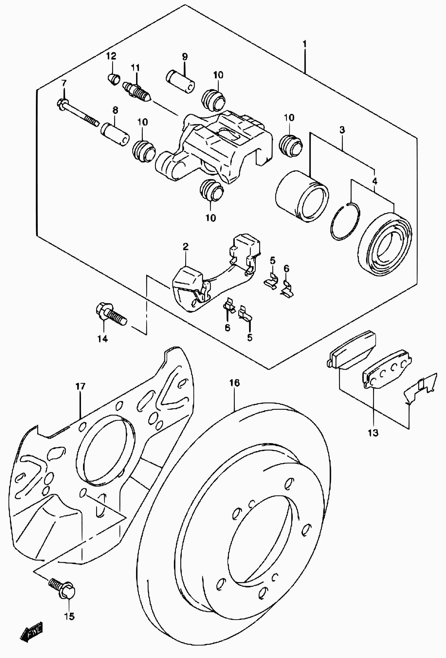 Suzuki 55100-81A11-999 - Jarrusatula inparts.fi