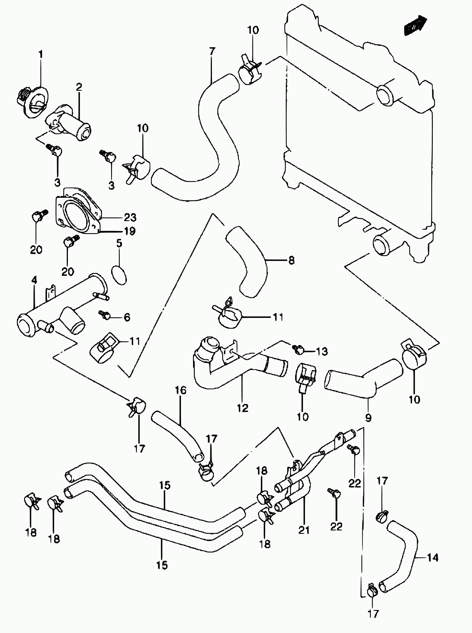 Suzuki 17670-50G10 - Termostaatti, jäähdytysneste inparts.fi