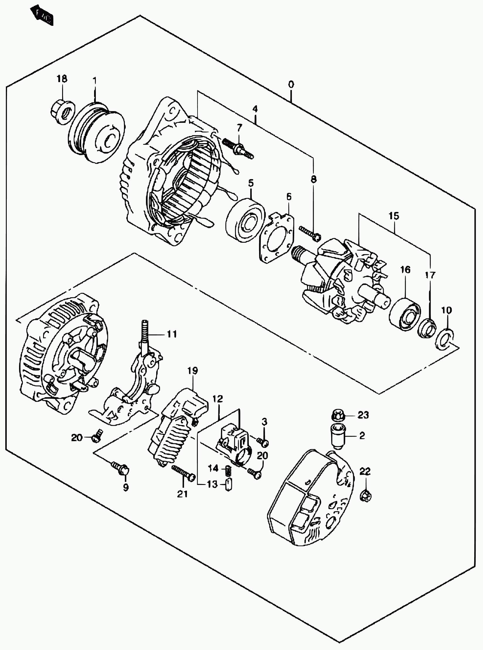 Suzuki 31171-60G10 - Hihnapyörä, laturi inparts.fi