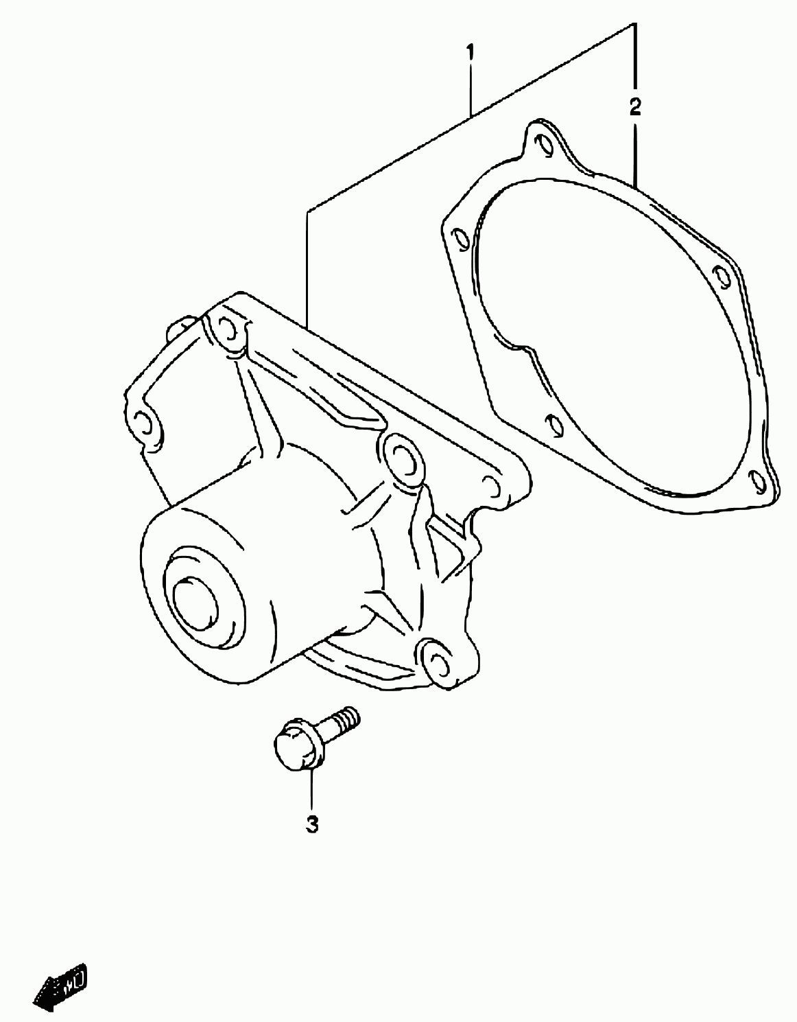 Suzuki 17431-84A00 - Tiiviste, vesipumppu inparts.fi