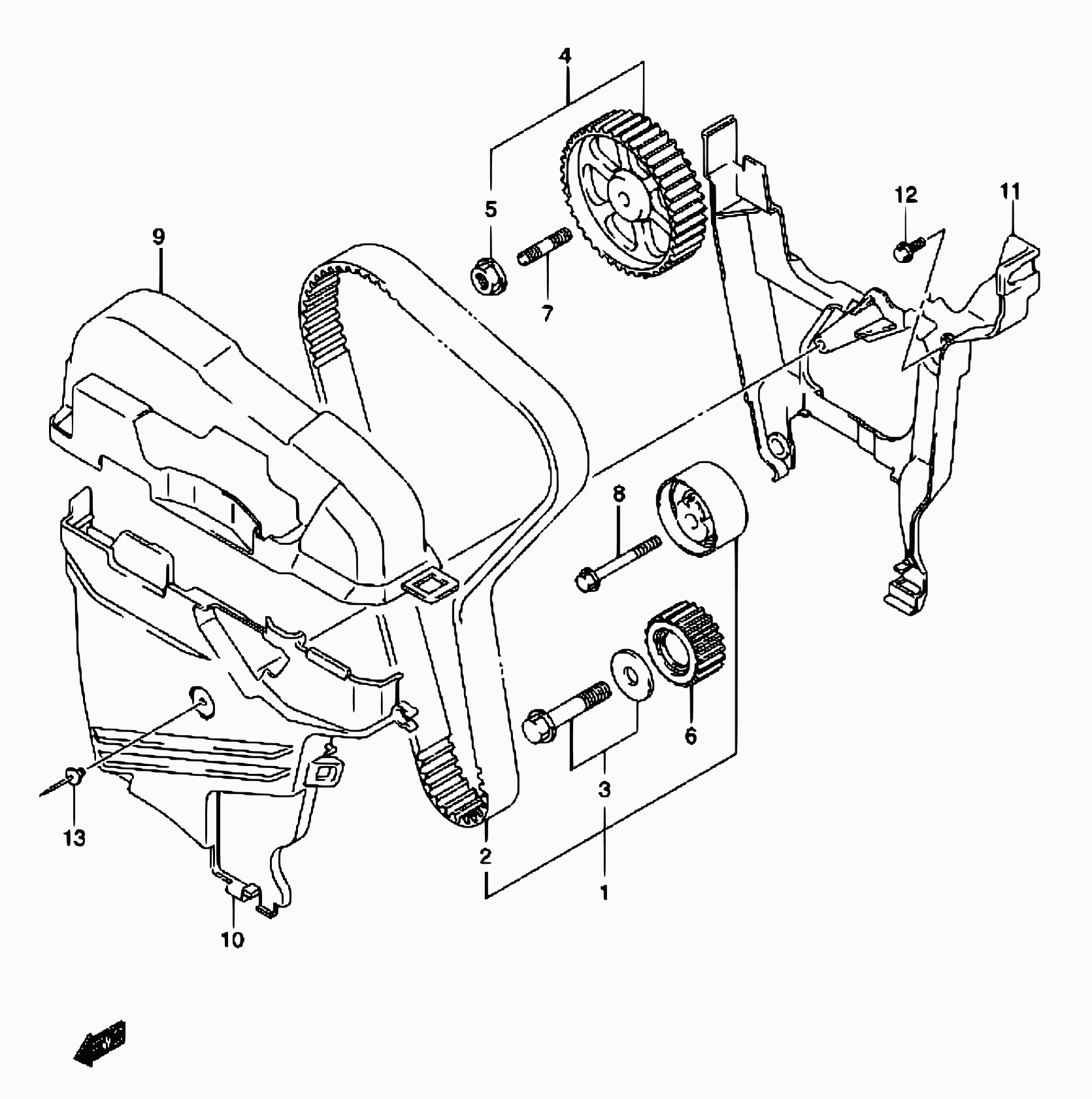 Suzuki 12760-84A00 - Hammashihnasarja inparts.fi