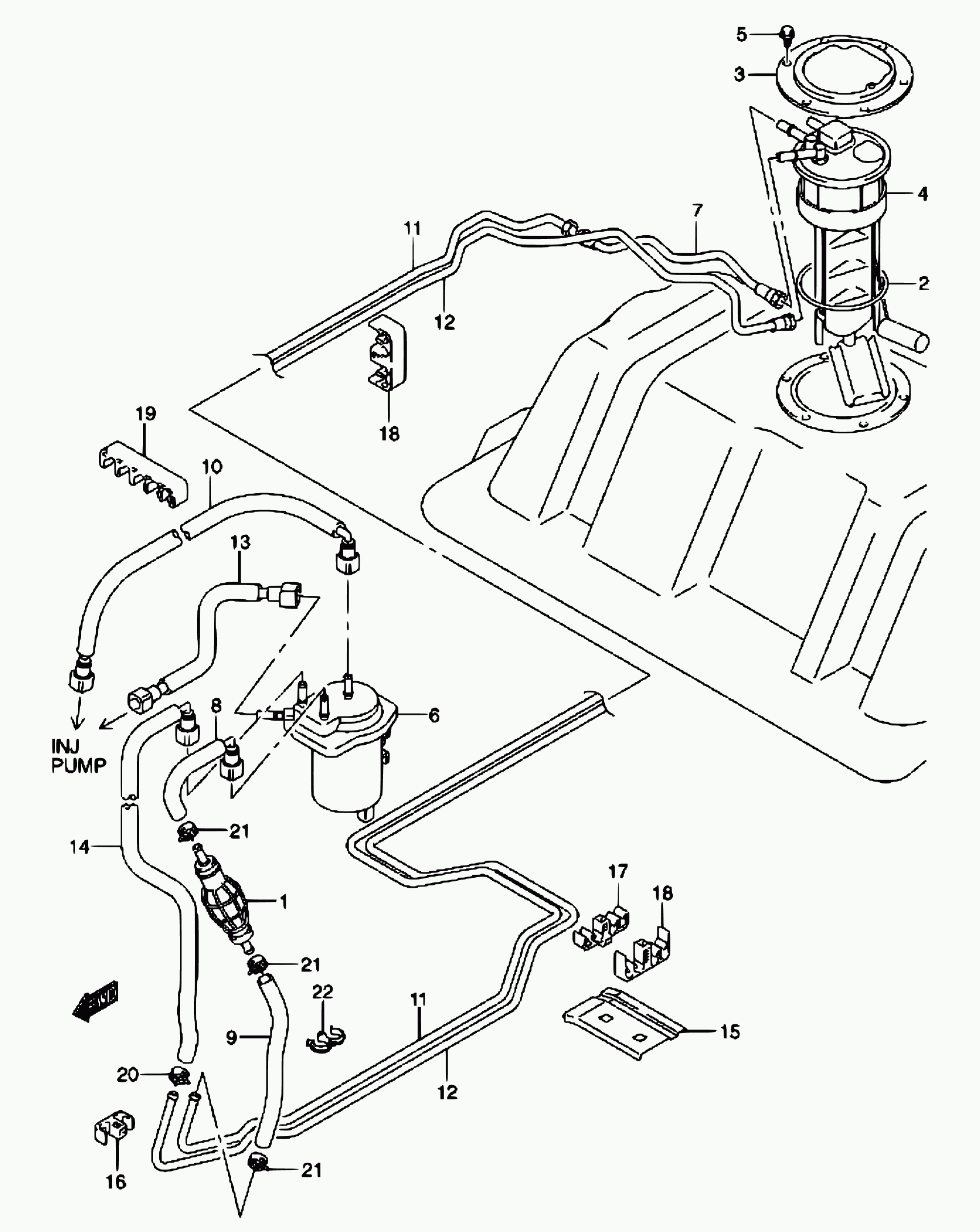 RENAULT 15410-84A00 - Polttoainesuodatin inparts.fi