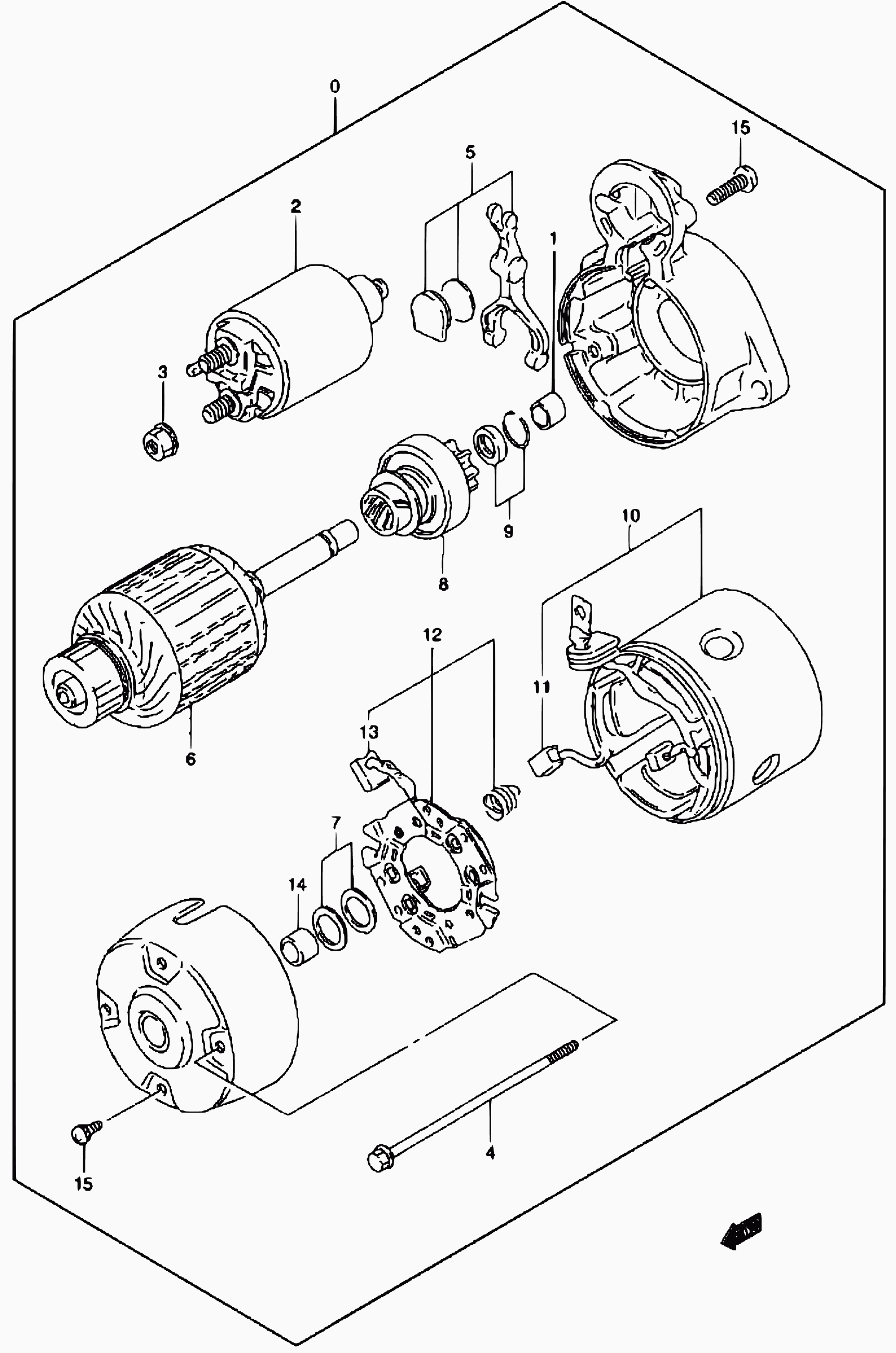 Suzuki 31131-80090 - Käynnistinmoottorin hiilet inparts.fi