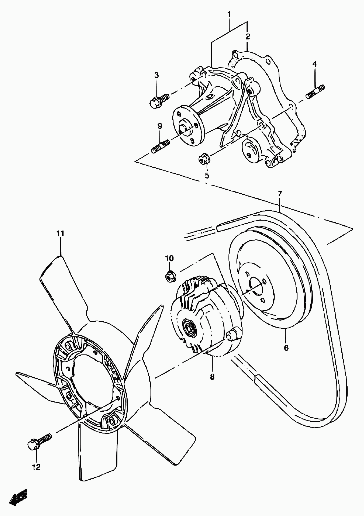 Suzuki 17120-81A00 - Kytkin, jäähdytystuuletin inparts.fi