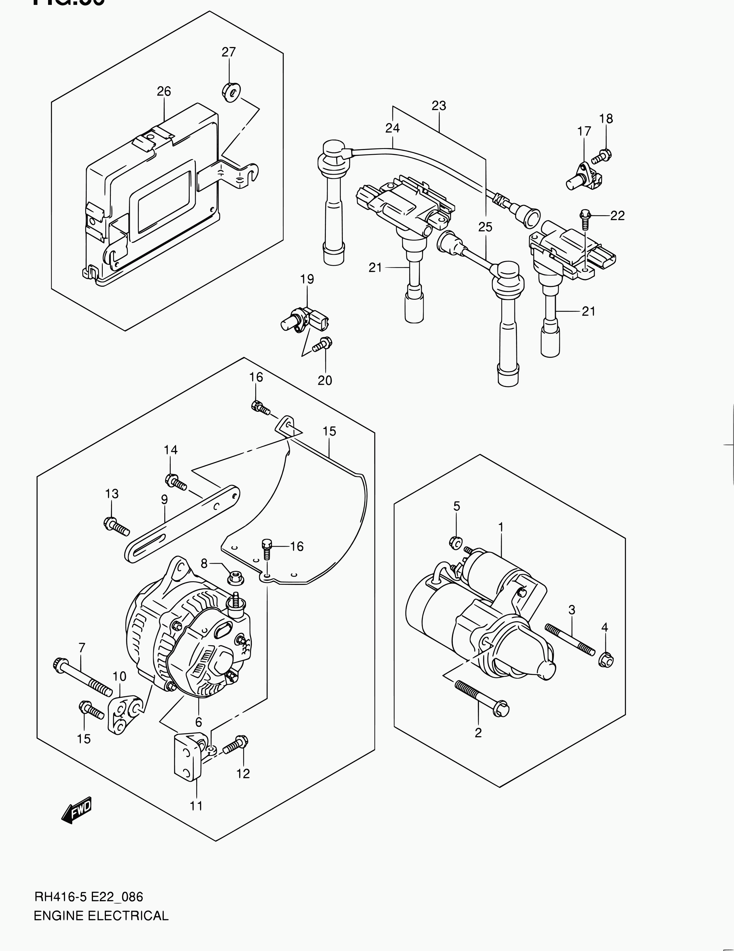 Suzuki 33220-63J10 - Impulssianturi, kampiakseli inparts.fi