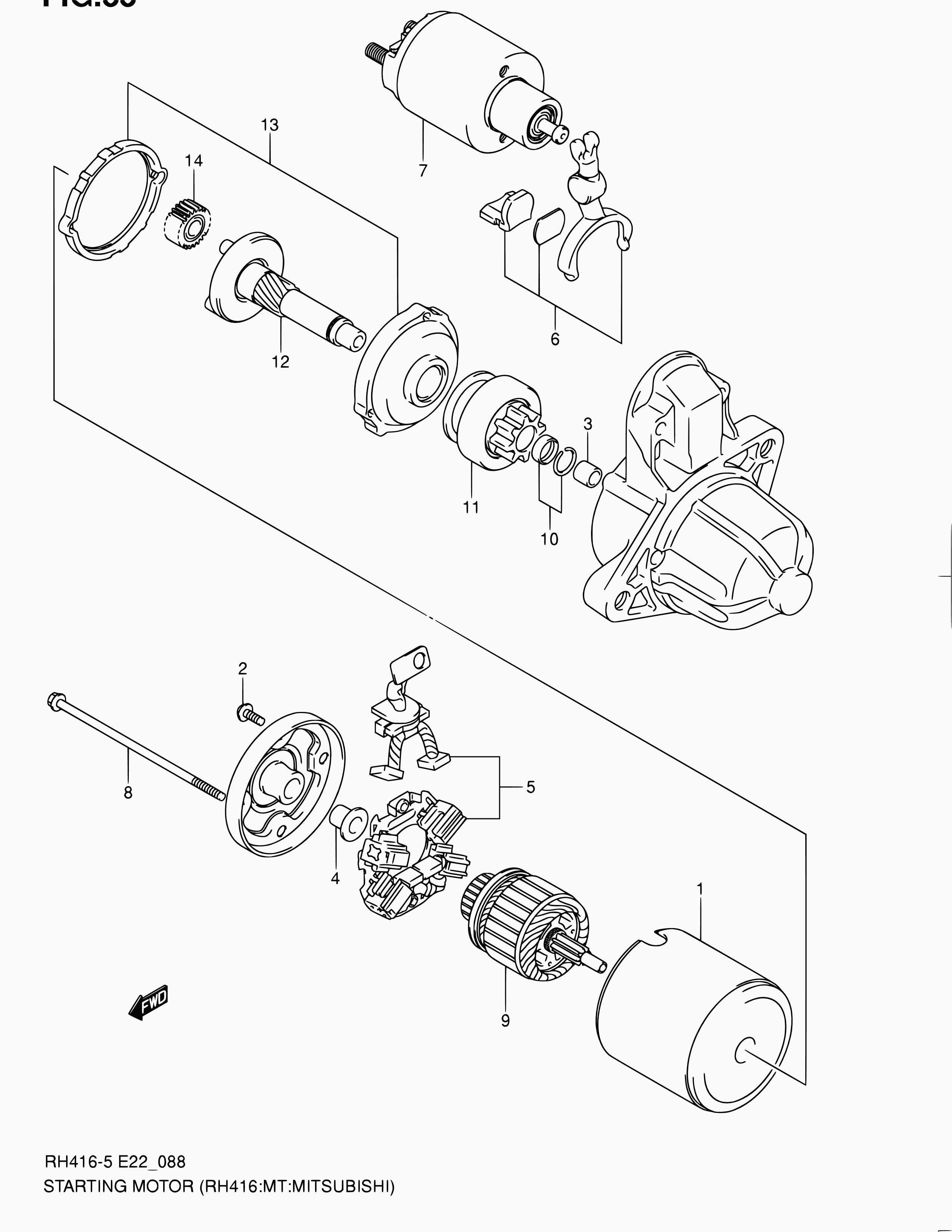 FIAT 31100-63J00 - Käynnistinmoottori inparts.fi