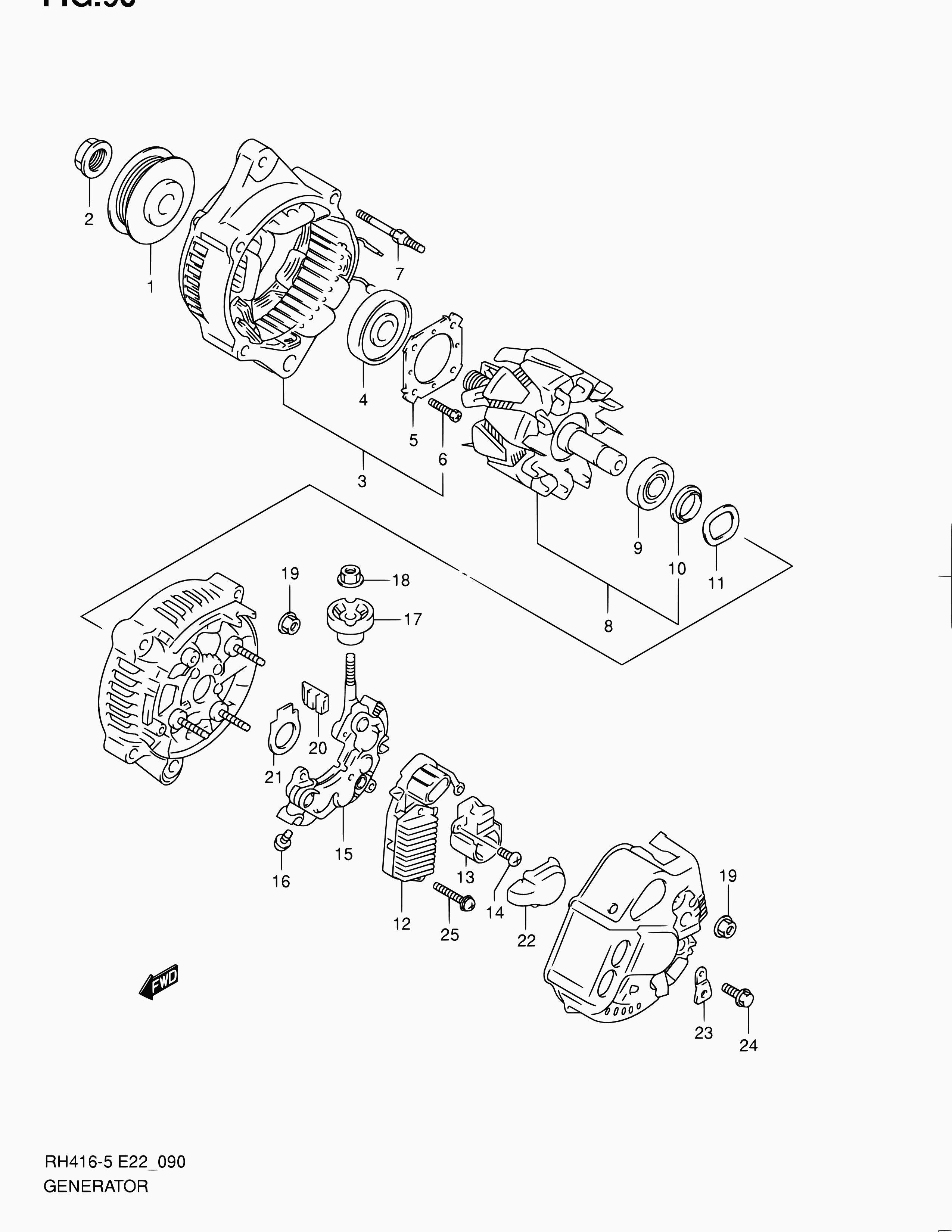 Subaru 31400-80G10 - Laturi inparts.fi