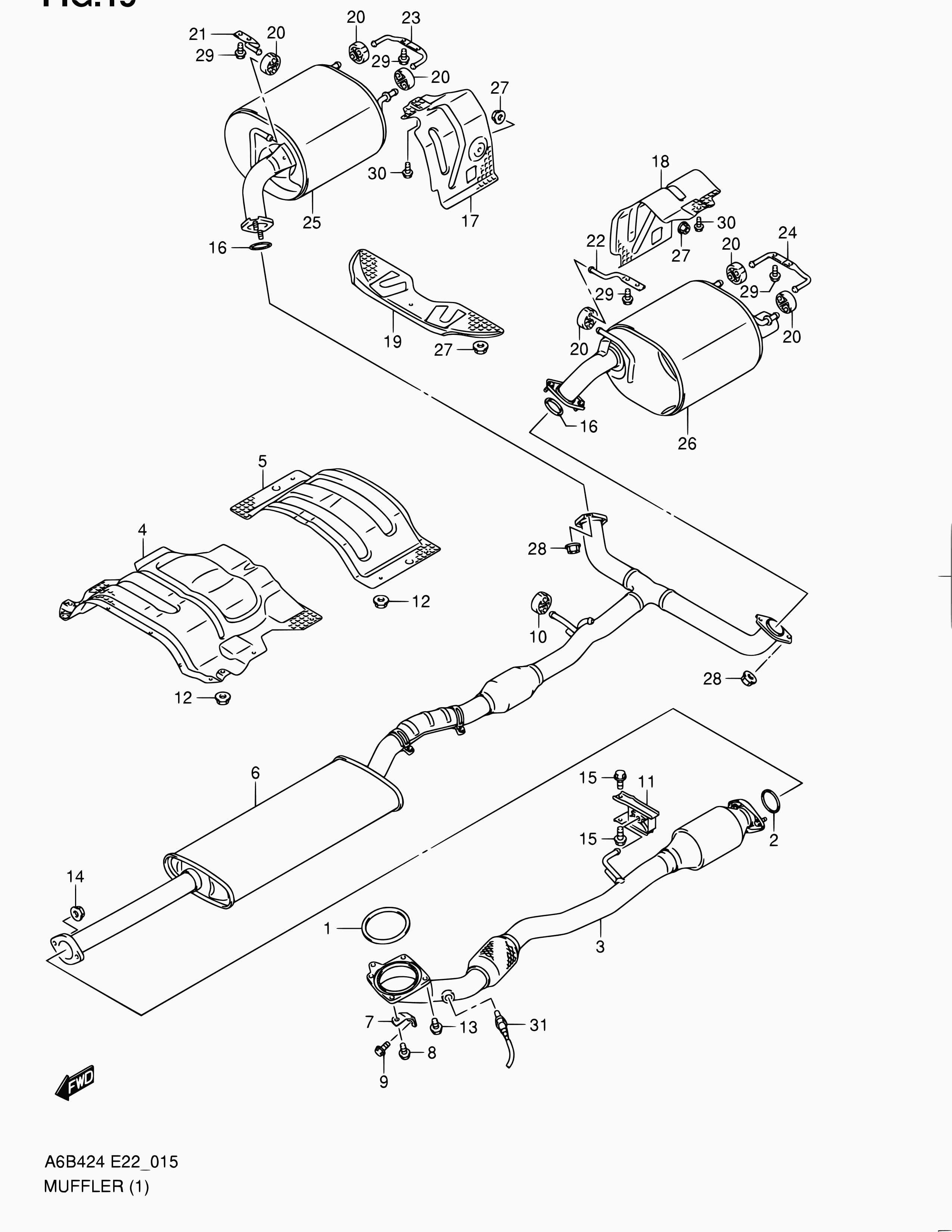 Suzuki 09159-10102 - Mutteri, pakosarja inparts.fi