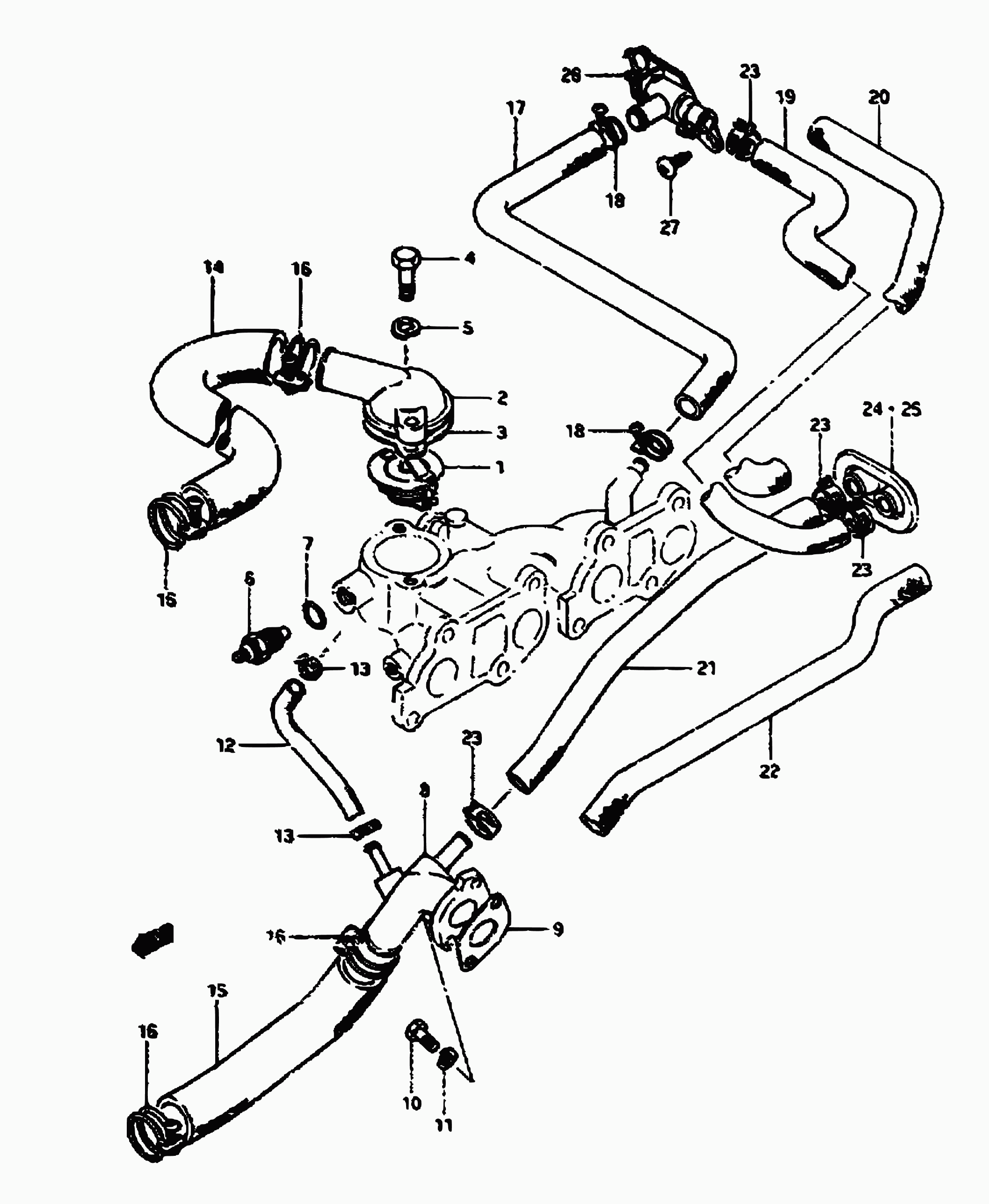 Suzuki 17670-83000 - Termostaatti, jäähdytysneste inparts.fi