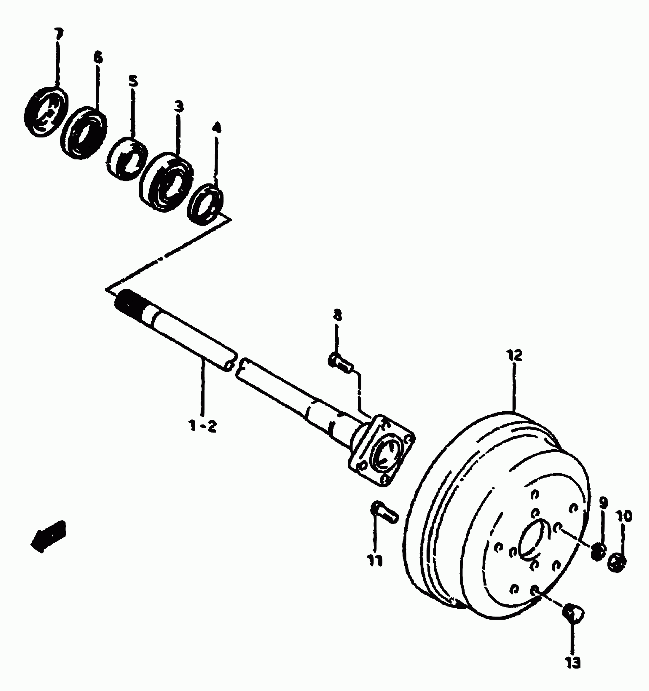 Suzuki 43485-73000 - Pyöränlaakerisarja inparts.fi