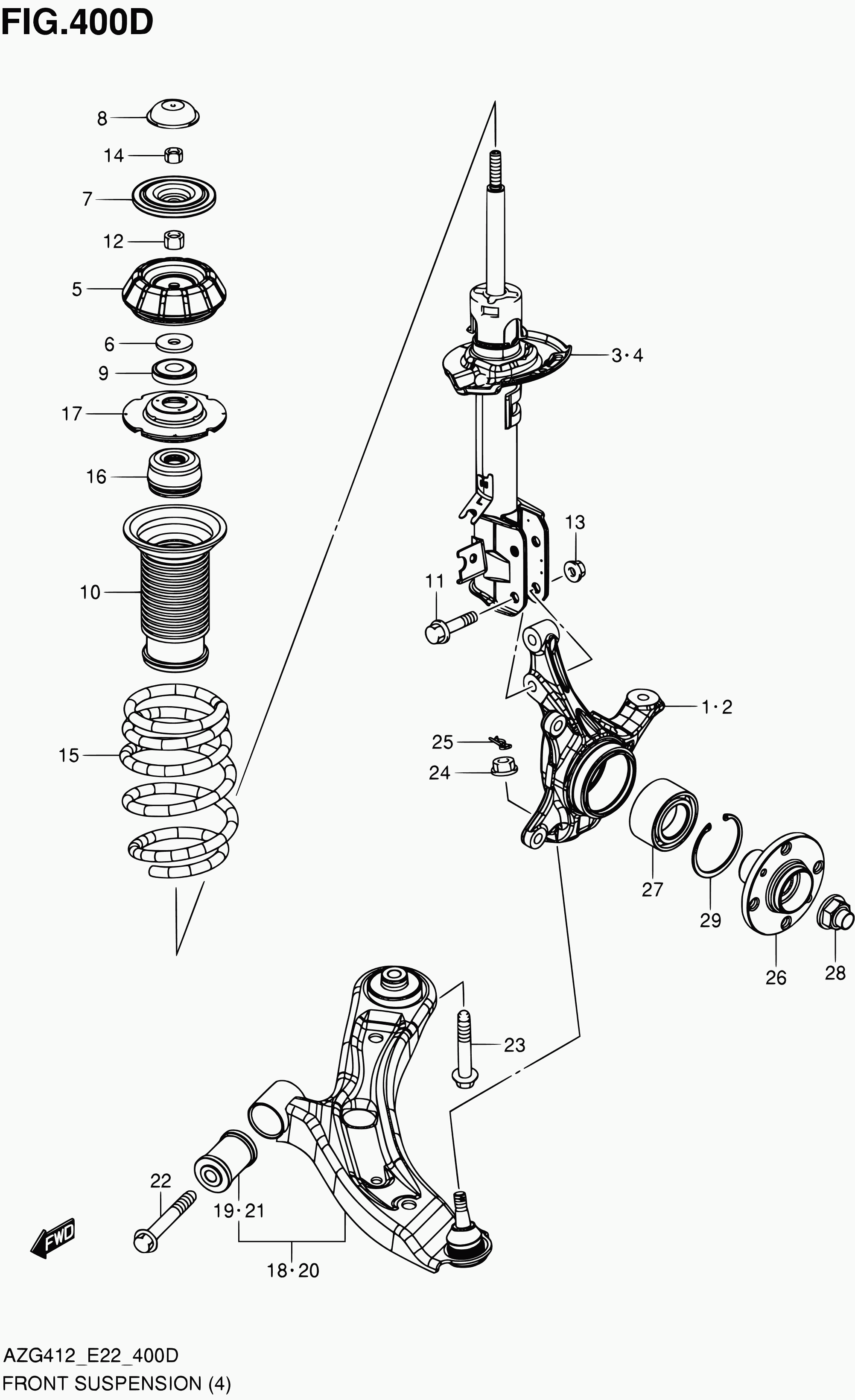 Suzuki 09159-18024 - Pyöränlaakerisarja inparts.fi