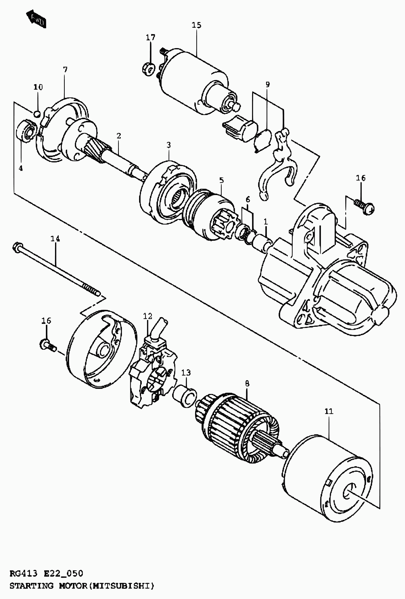 Honda 31100-80G10 - Käynnistinmoottori inparts.fi