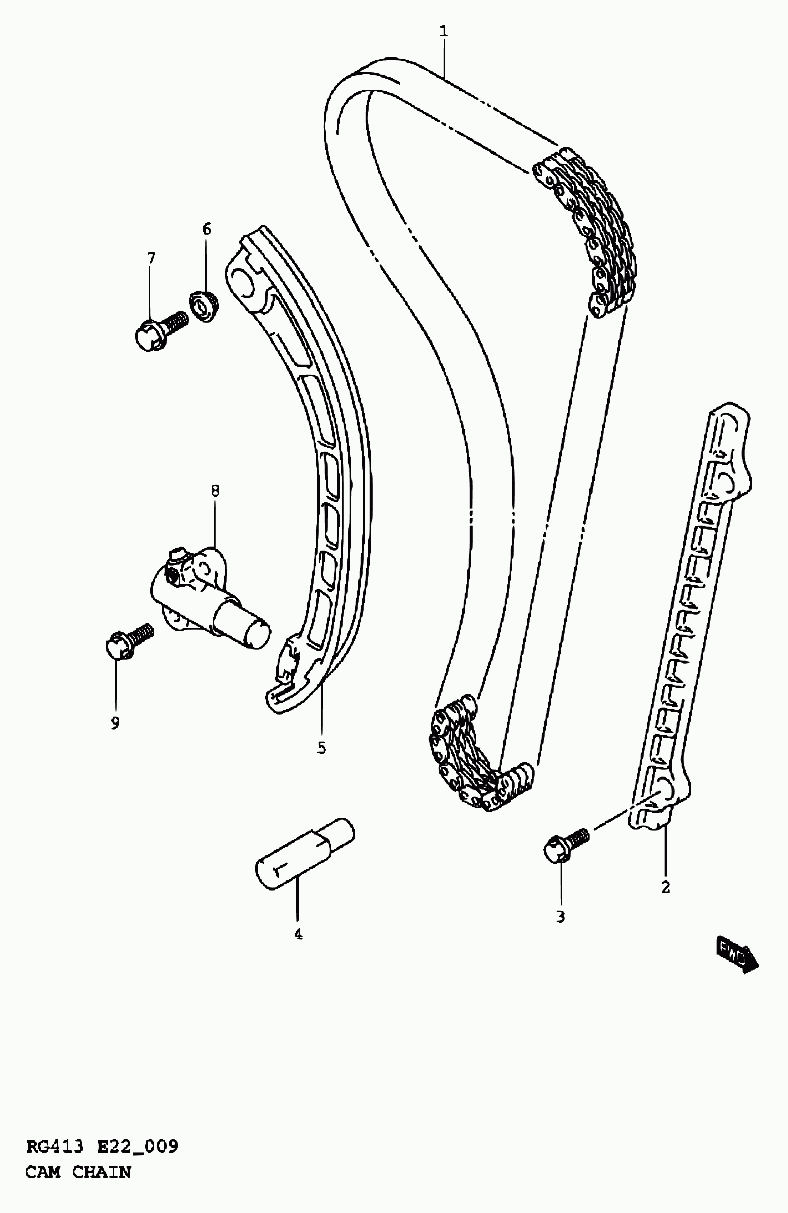 Suzuki 12811-69G00 - Jakoketjusarja inparts.fi