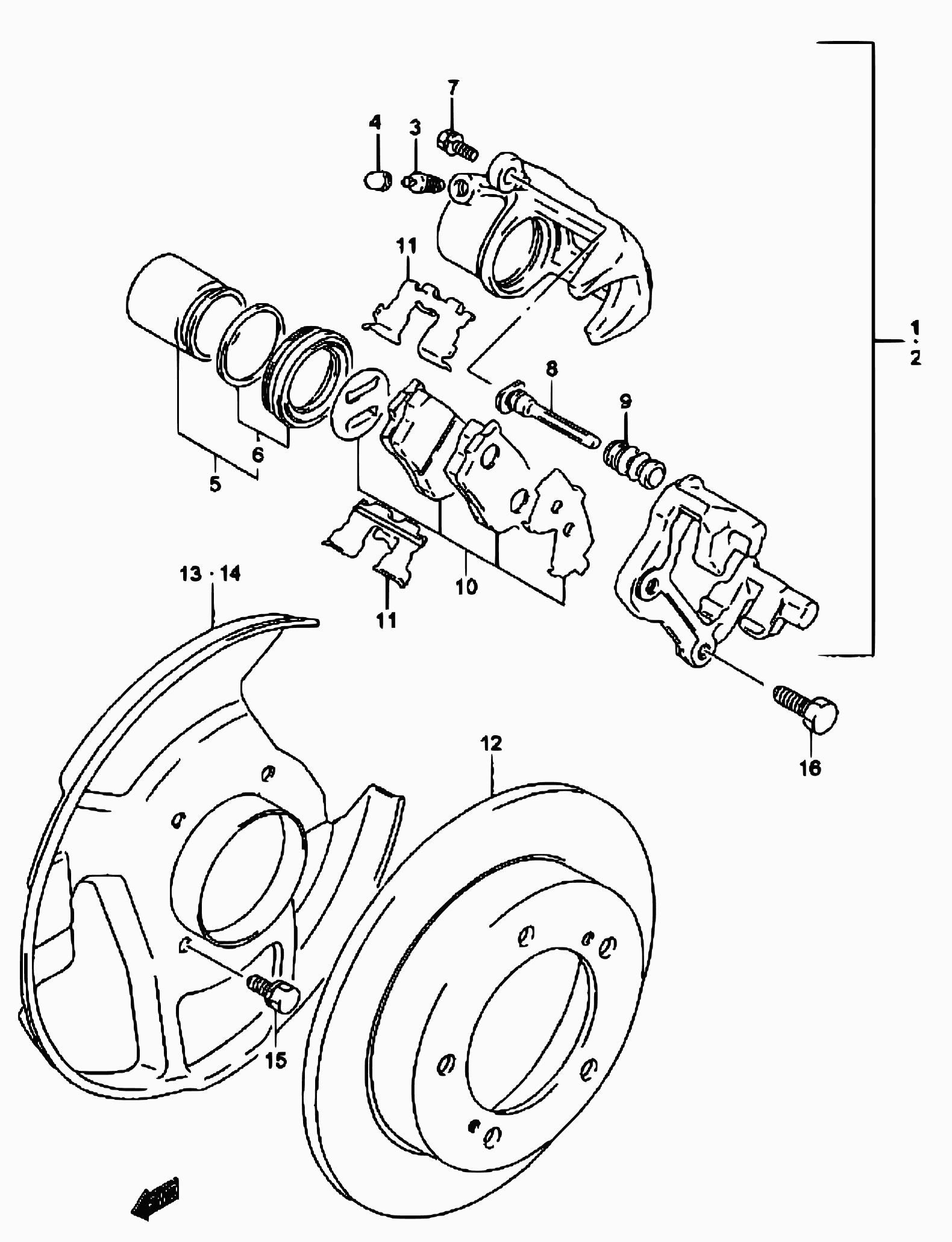 Suzuki 55211-60A00 - Jarrulevy inparts.fi