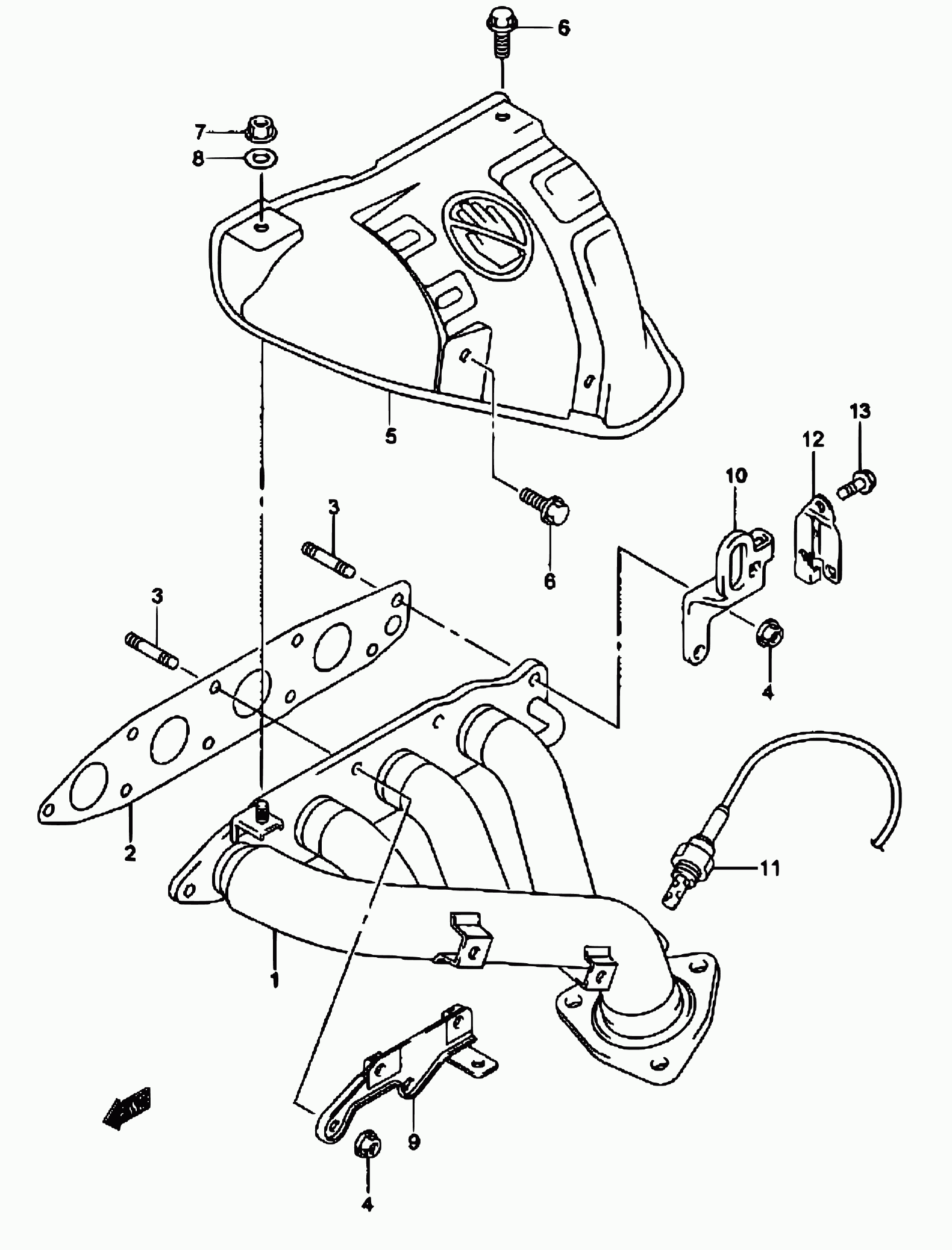 Suzuki 18213-65D30 - Lambdatunnistin inparts.fi