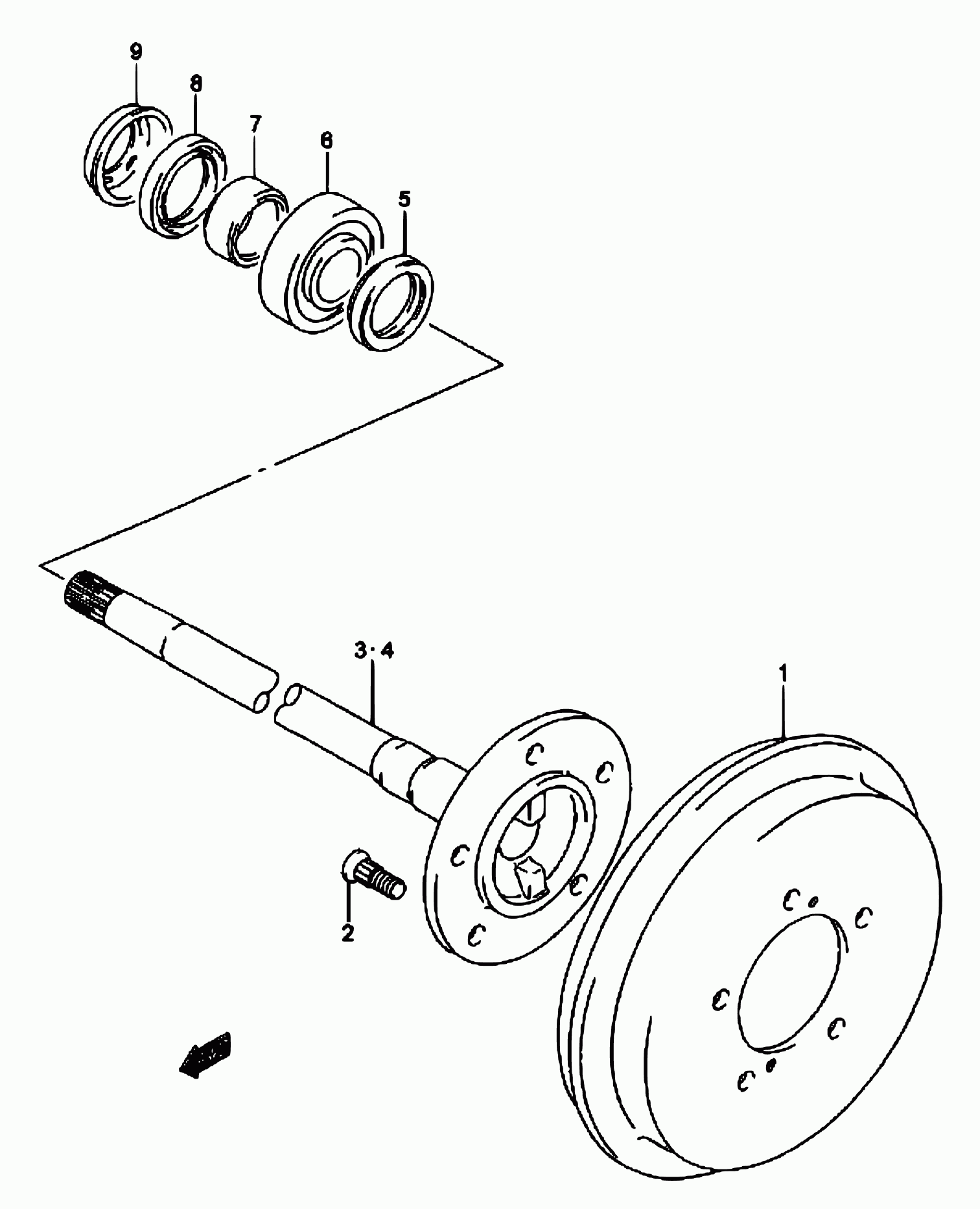 Suzuki 09269-35010 - Pyöränlaakerisarja inparts.fi