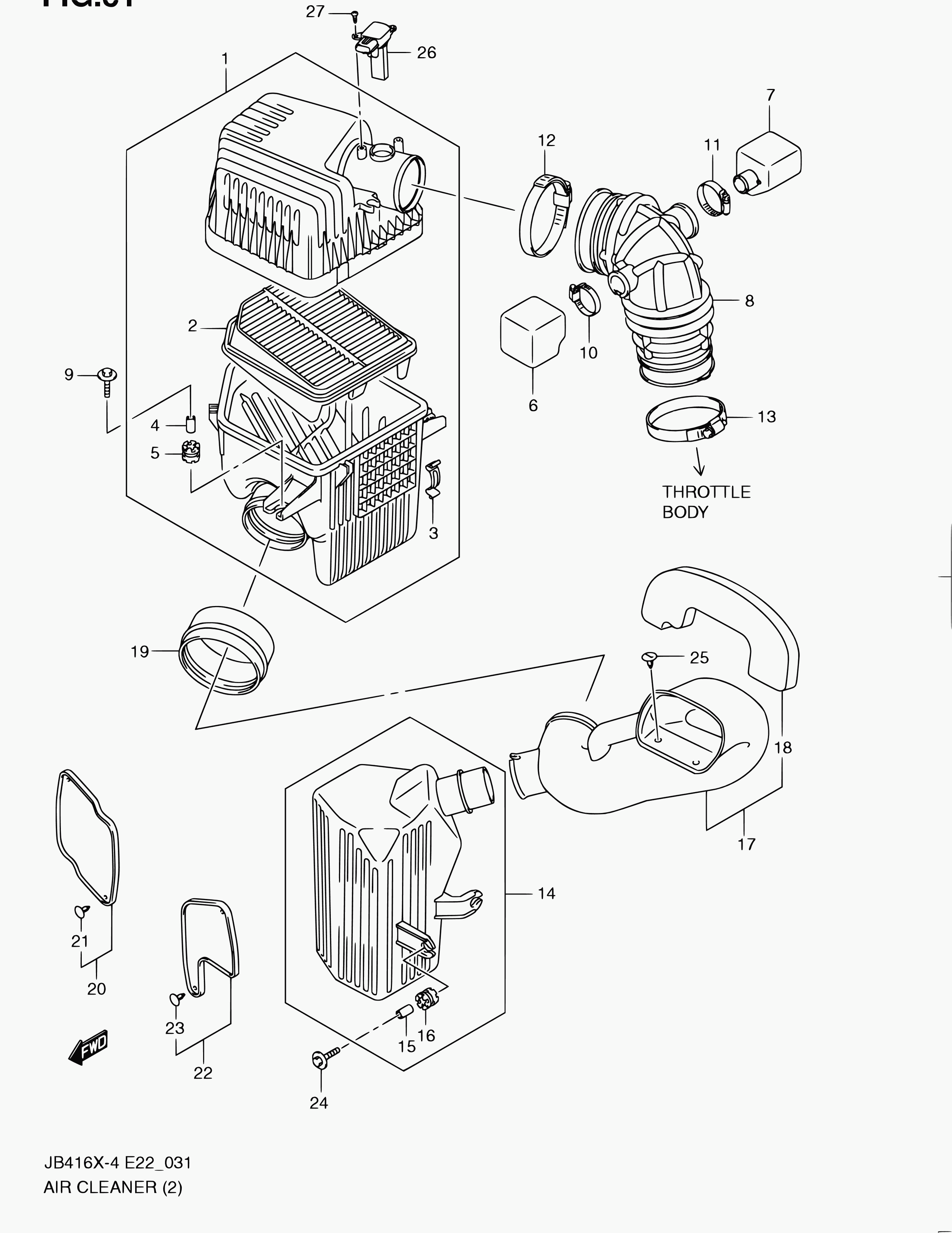 Subaru 13800-54L00 - Ilmamäärämittari inparts.fi