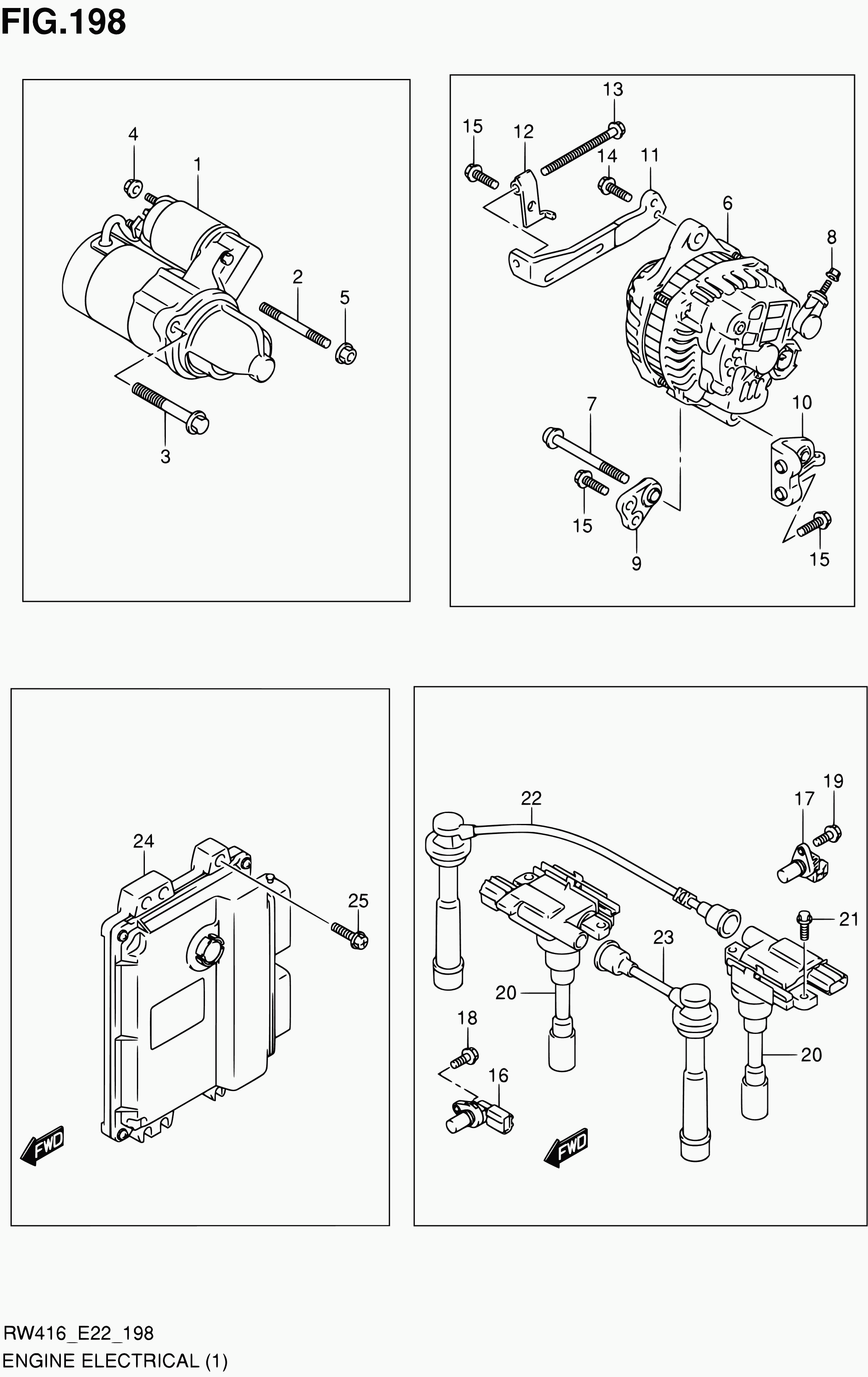 Suzuki 33740-86G00 - Sytytysjohtosarja inparts.fi