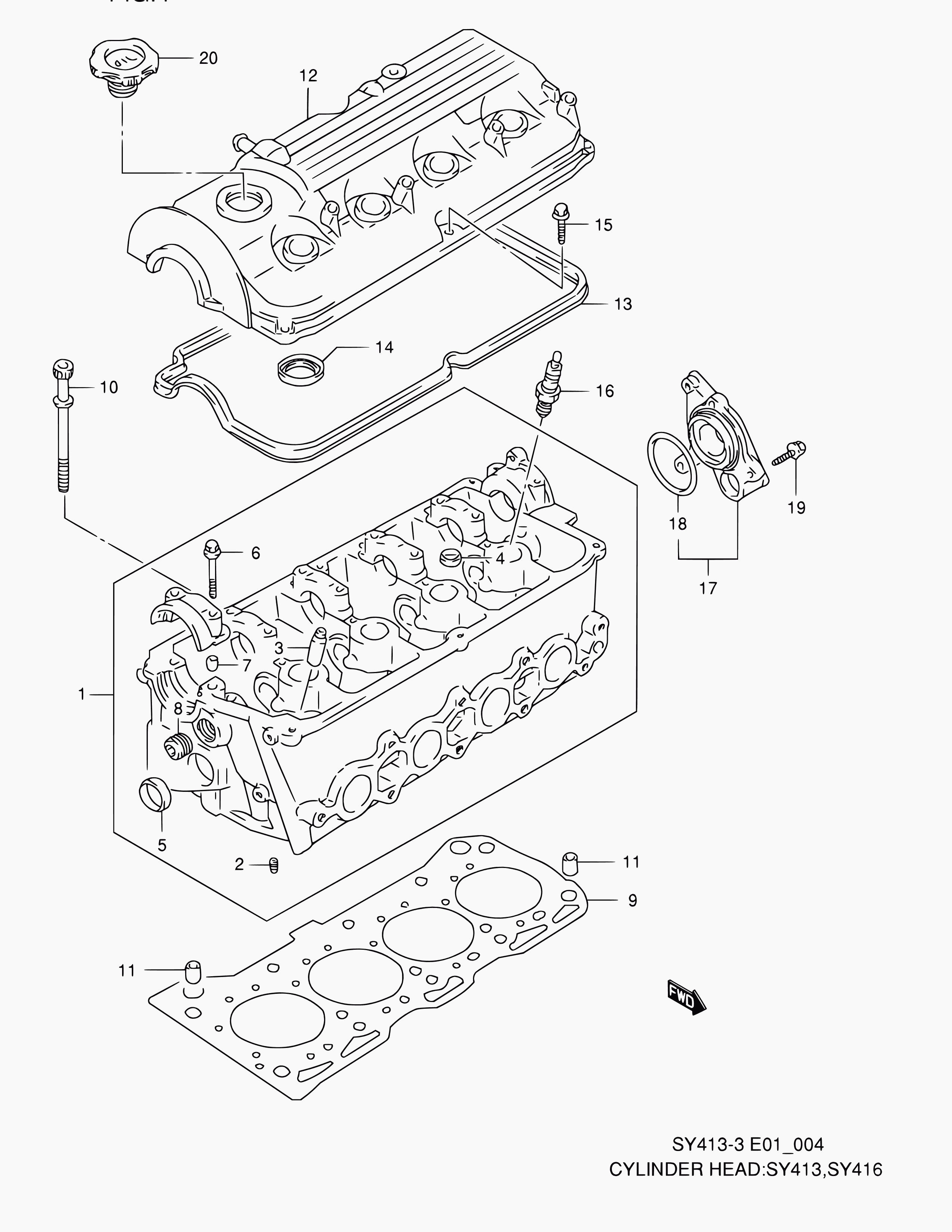 Suzuki 11179-71C01 - Tiivistesarja, vent. koppa inparts.fi