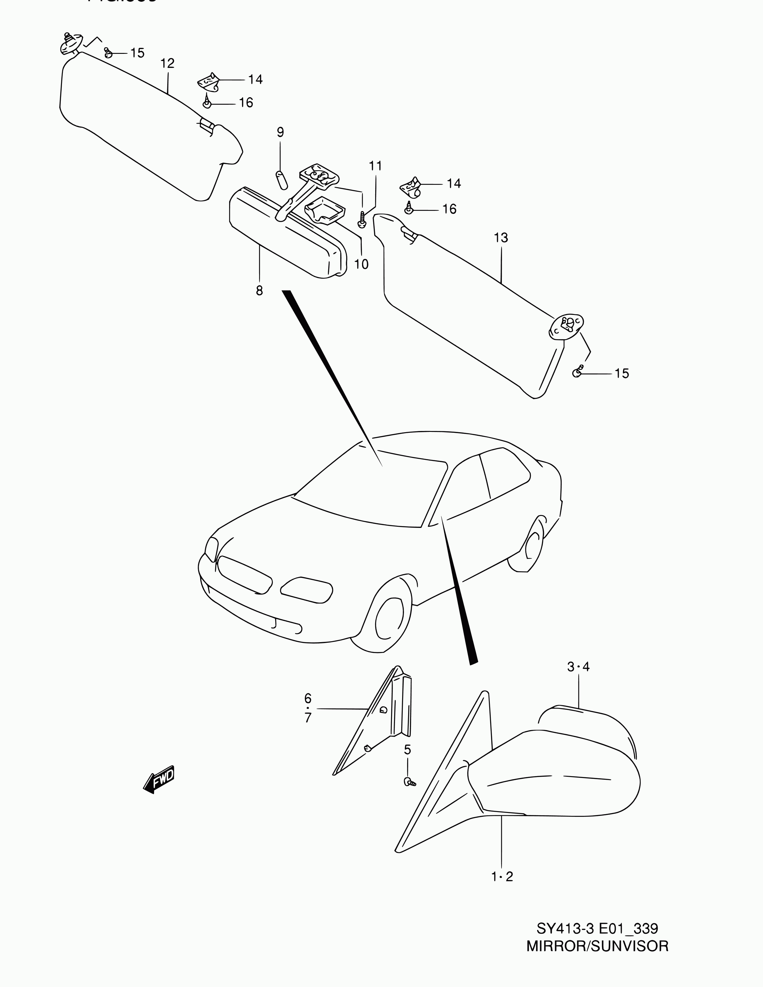 Suzuki 84702-60G11 - Ulkopeili inparts.fi