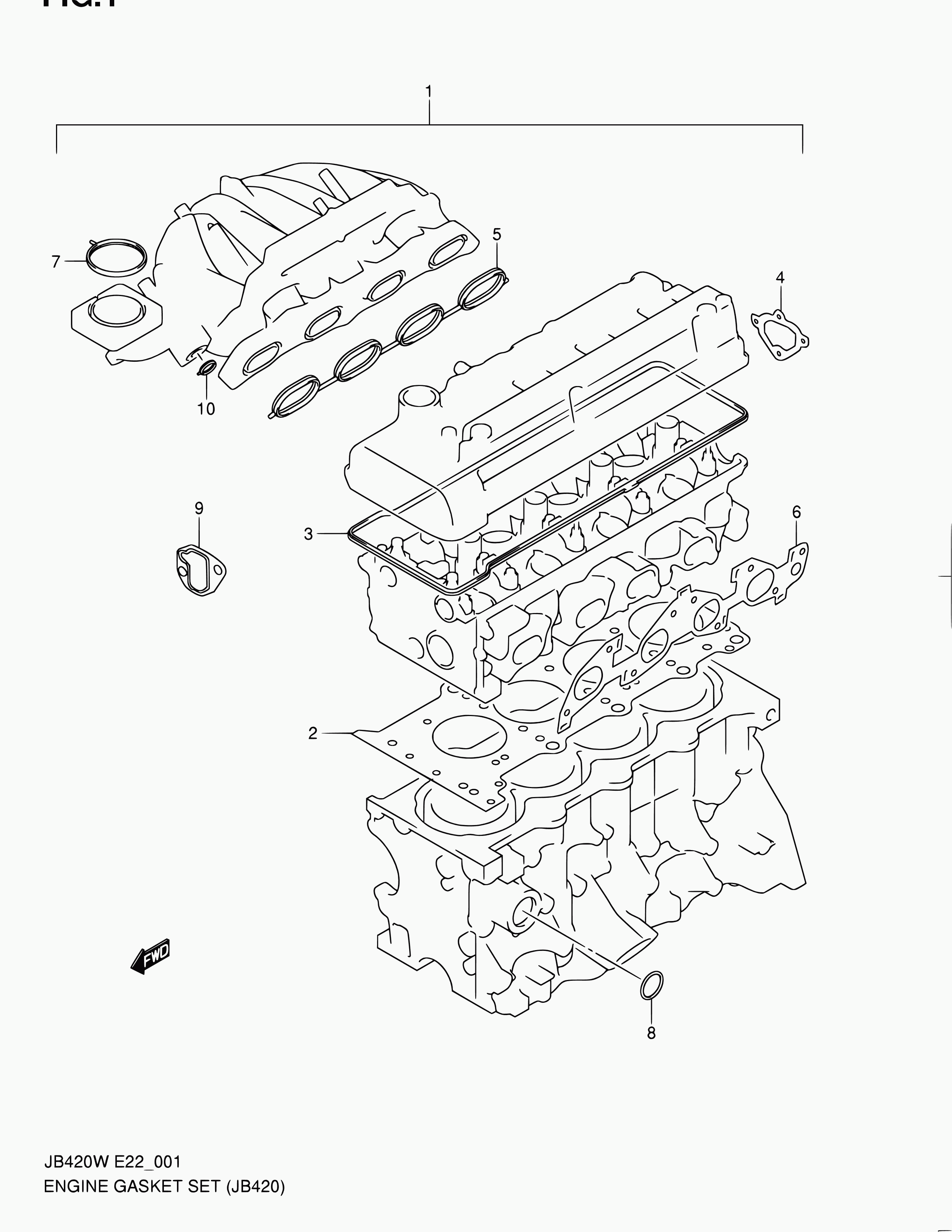 Suzuki 11141-77E02 - Tiiviste, sylinterikansi inparts.fi