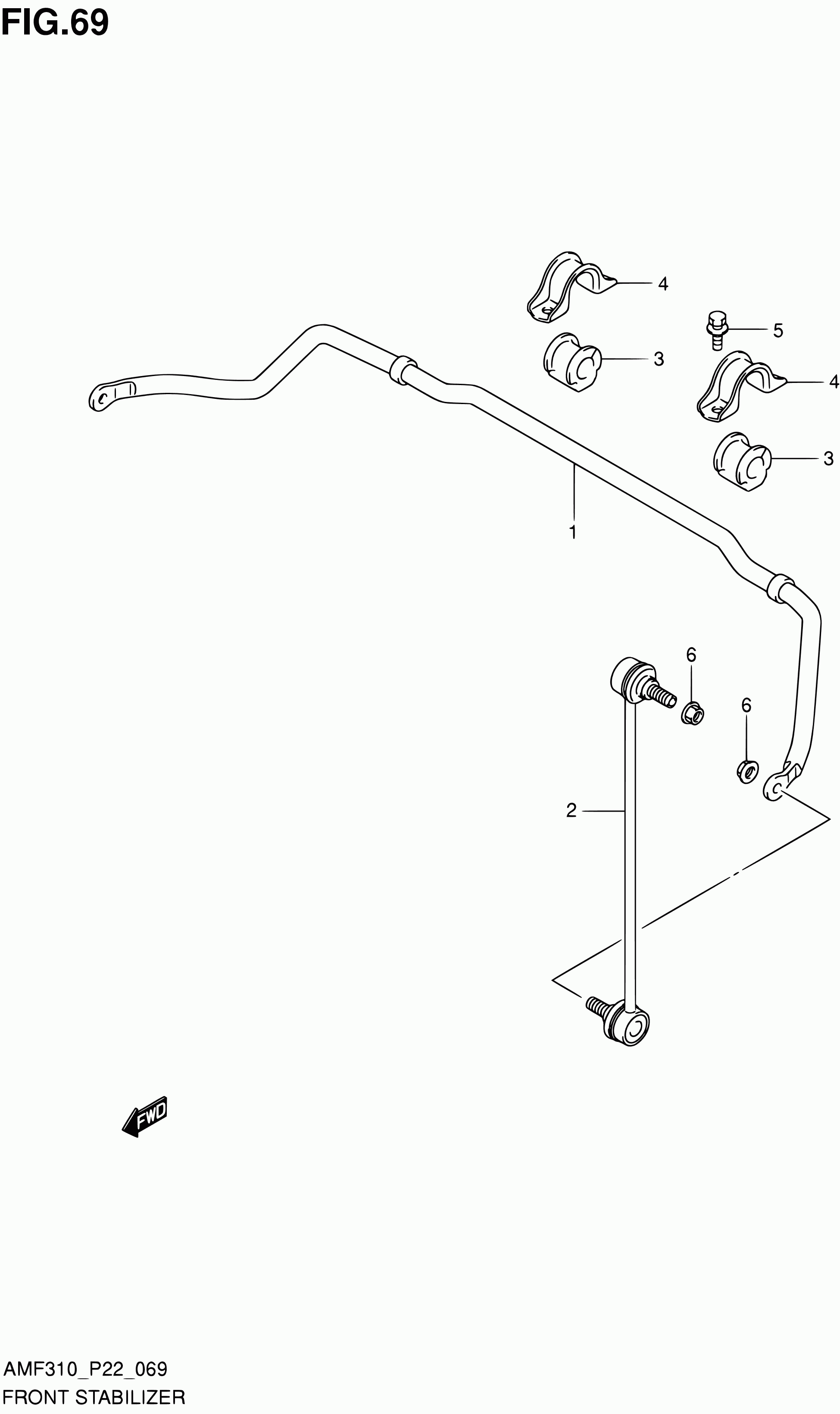 Suzuki 42420M68K00 - Tanko, kallistuksenvaimennin inparts.fi