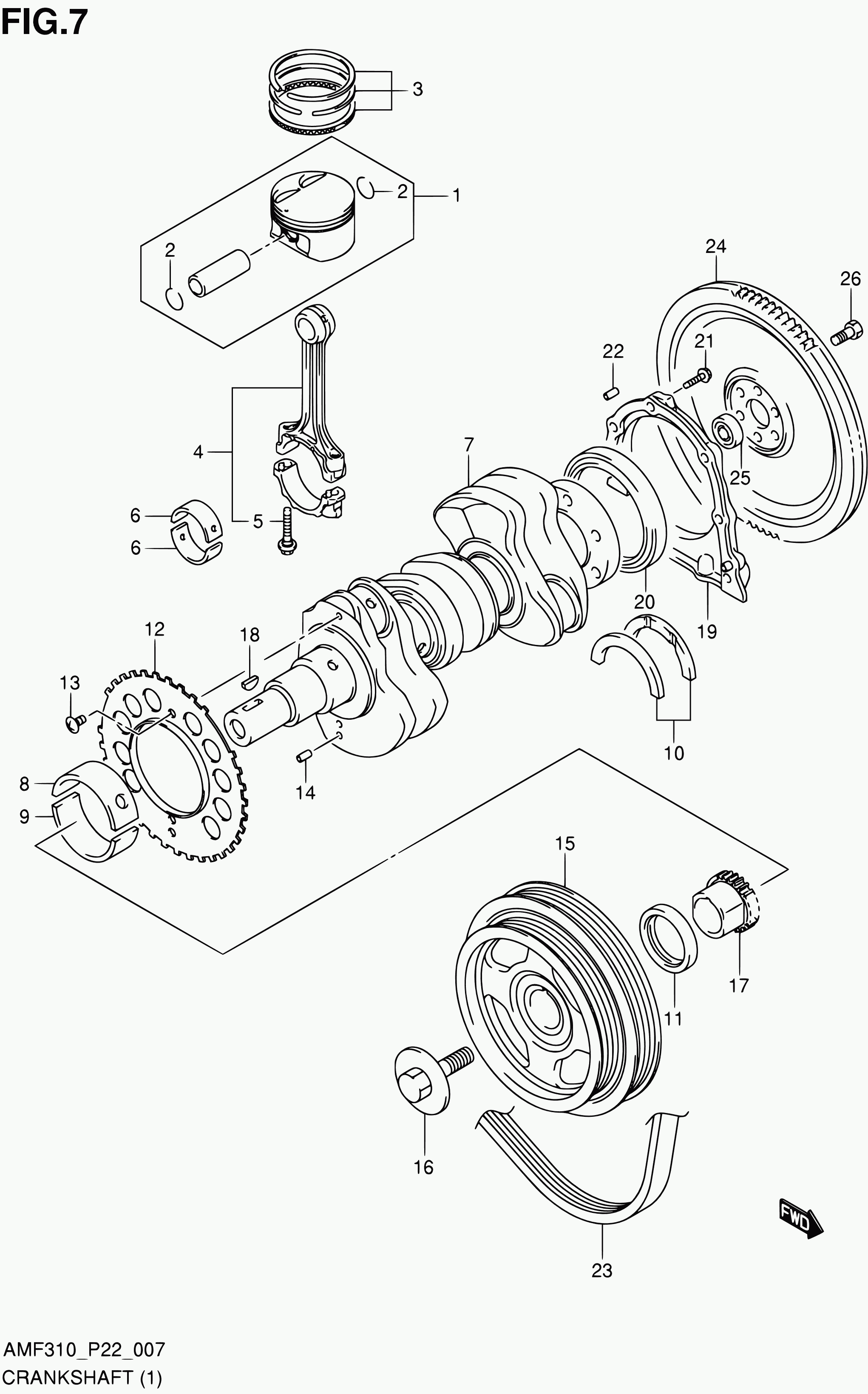 Suzuki 17521M68K00 - Moniurahihna inparts.fi