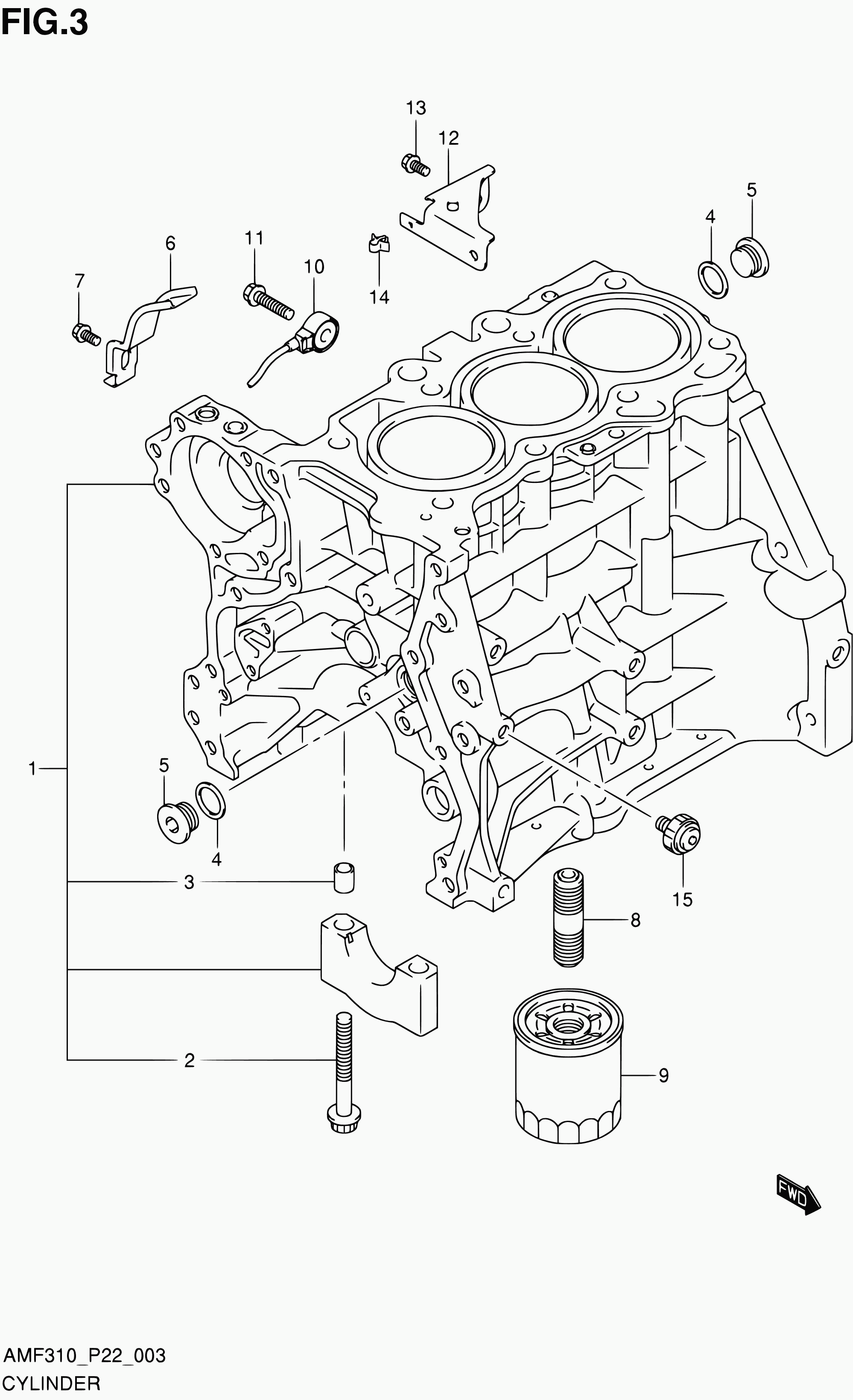 TOYOTA 16510M68K00 - Öljynsuodatin inparts.fi