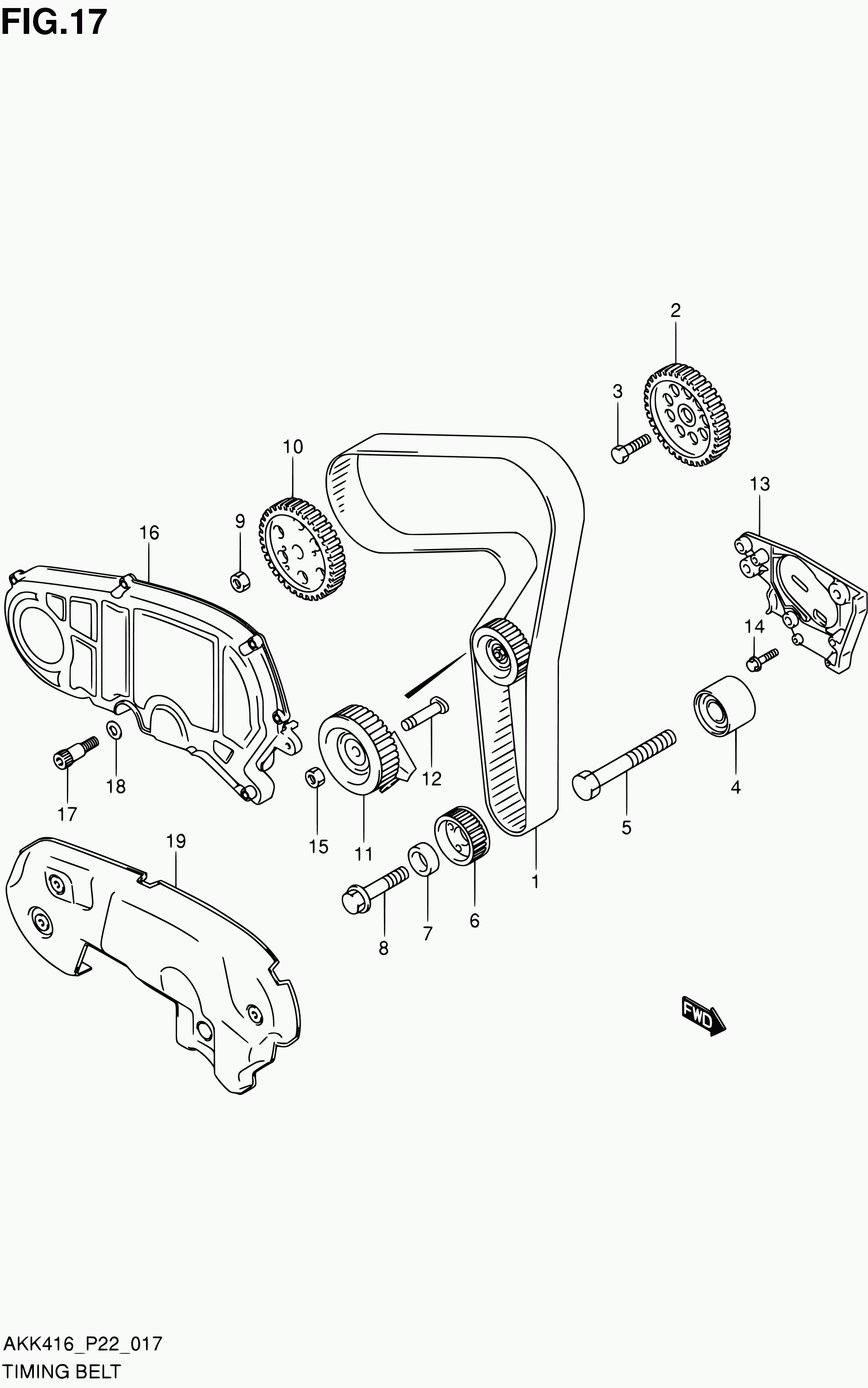 Suzuki 12810-79J81 - Kiristysrulla, hammashihnat inparts.fi