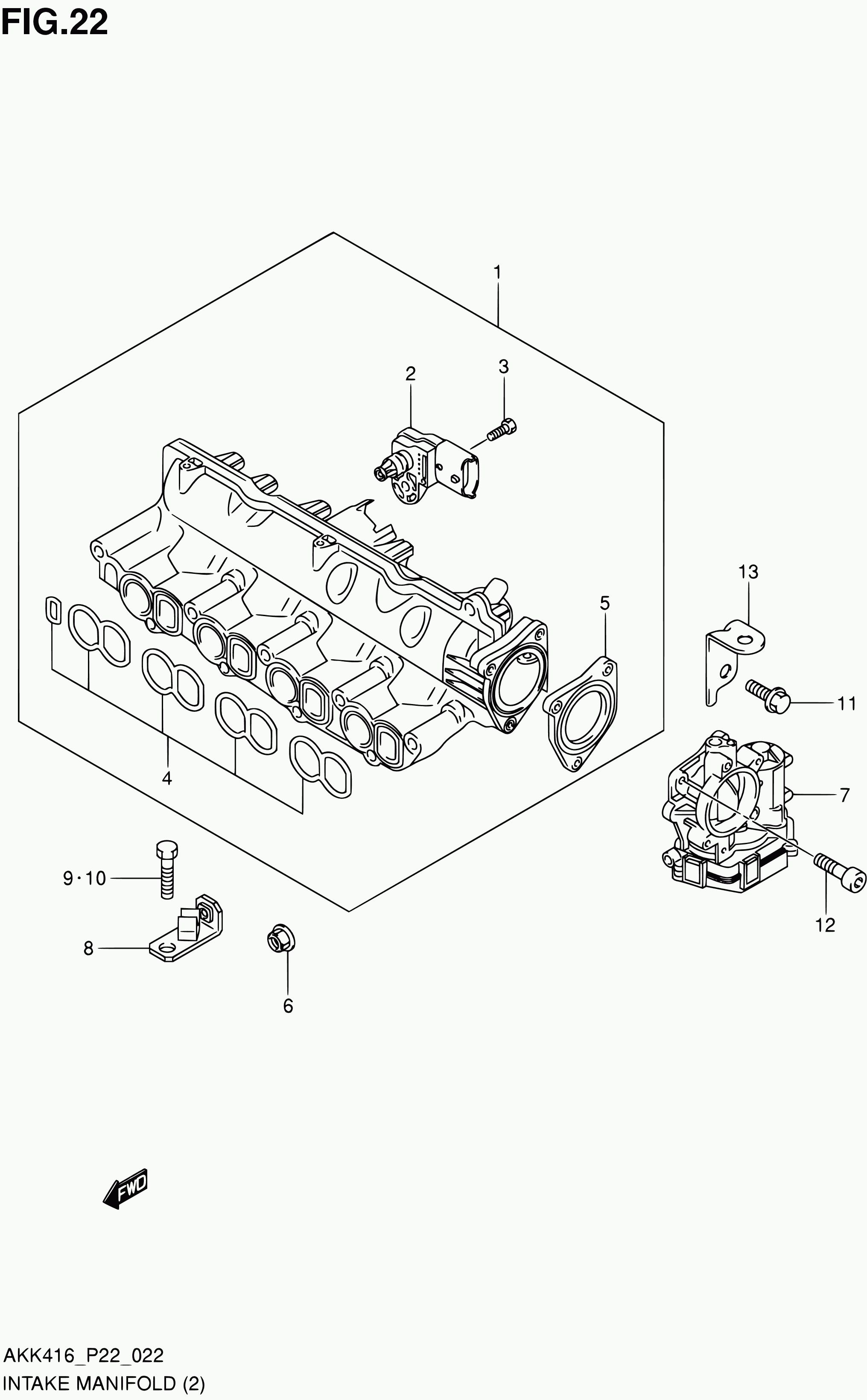 Suzuki 13428-79J80 - Tiivistesarja, imusarja inparts.fi