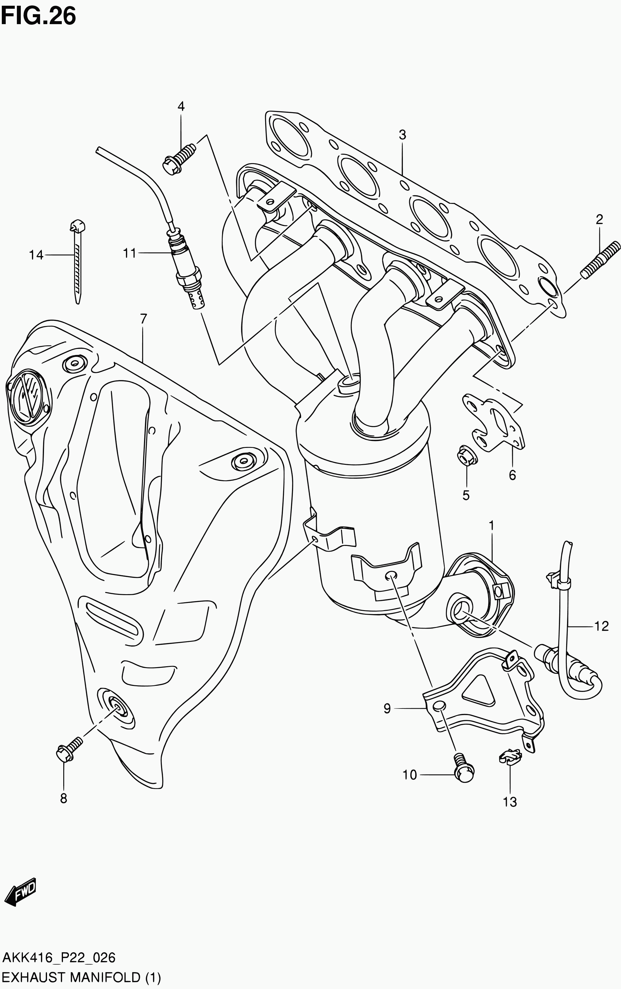 Suzuki 14140-79J00 - Tiiviste, pakosarja inparts.fi