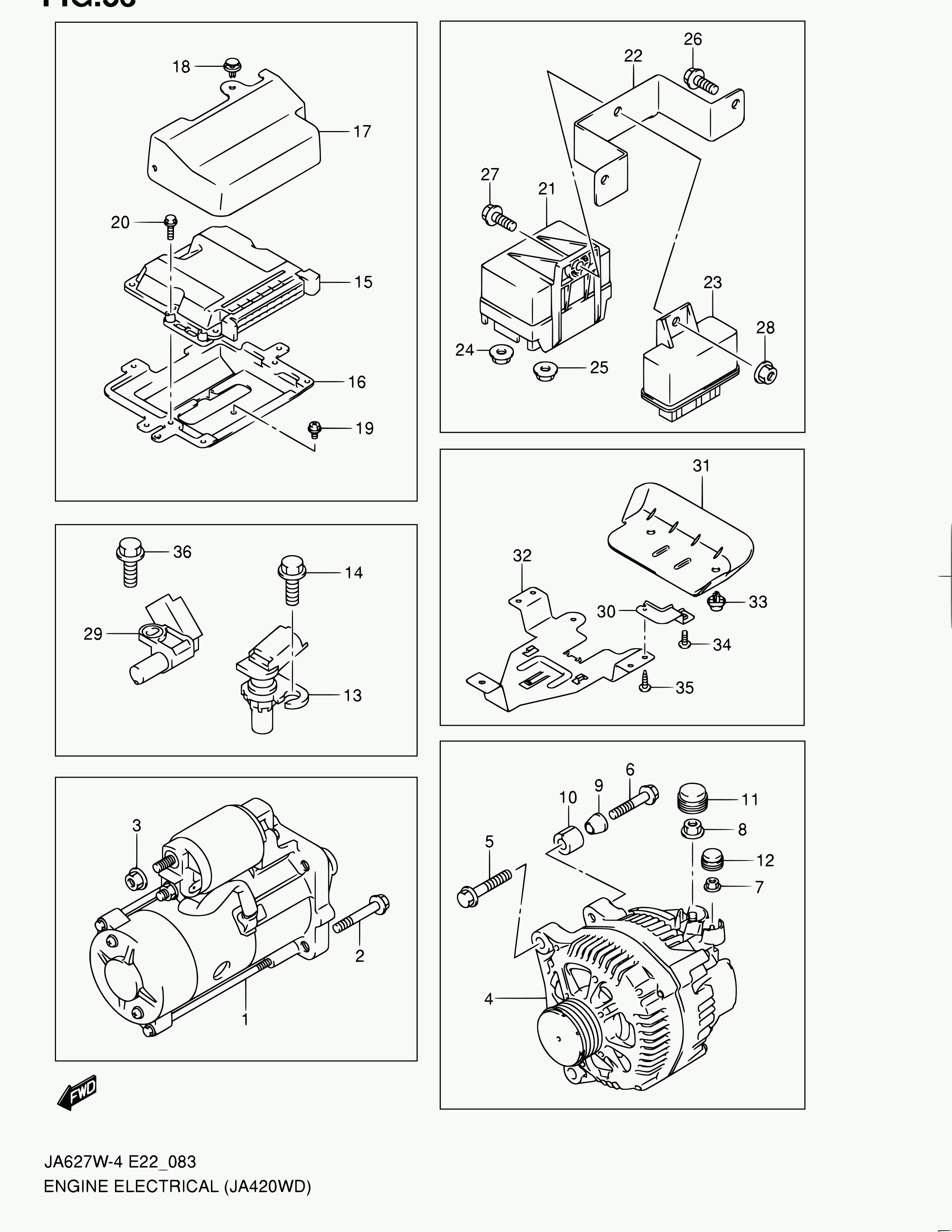 Suzuki 33220-67G10 - Tunnistin, nokka-akselin ajoitus inparts.fi