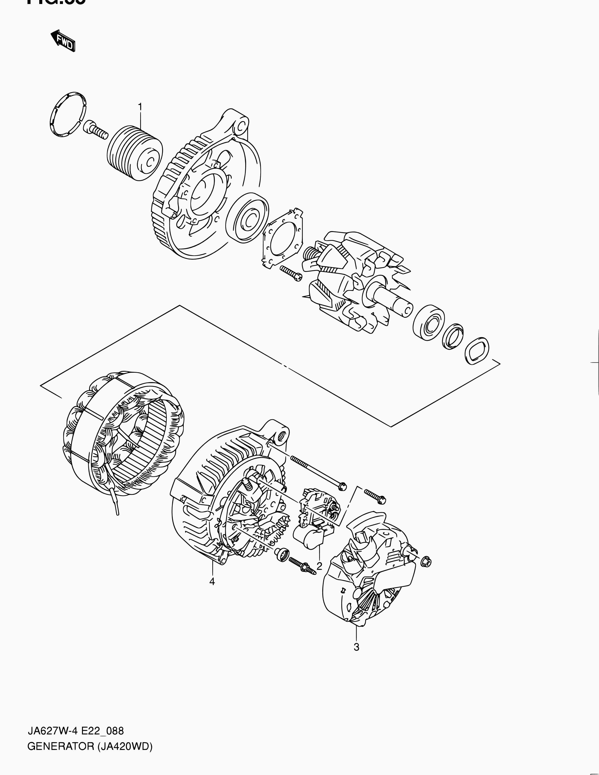 Suzuki 31771-68D01 - Hihnapyörä, laturi inparts.fi