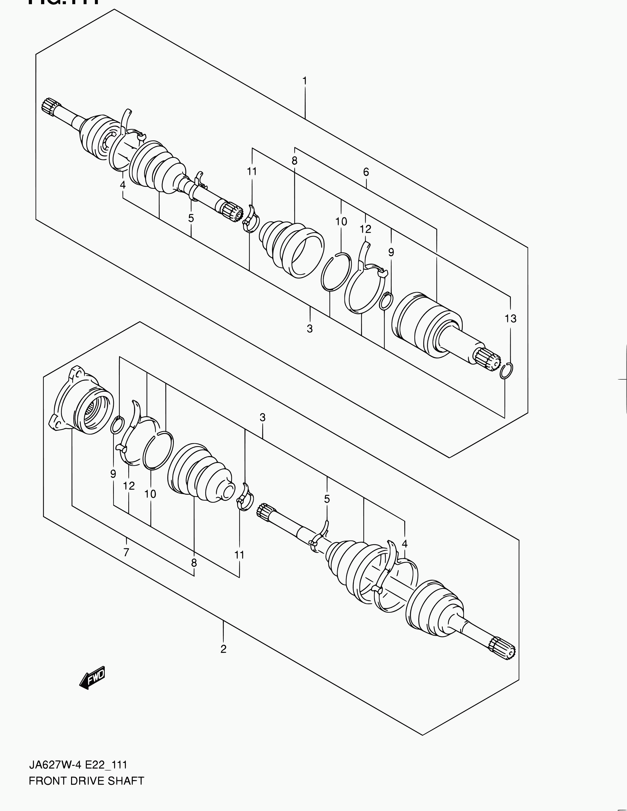 Suzuki 44119-54J00 - Paljekumi, vetoakseli inparts.fi