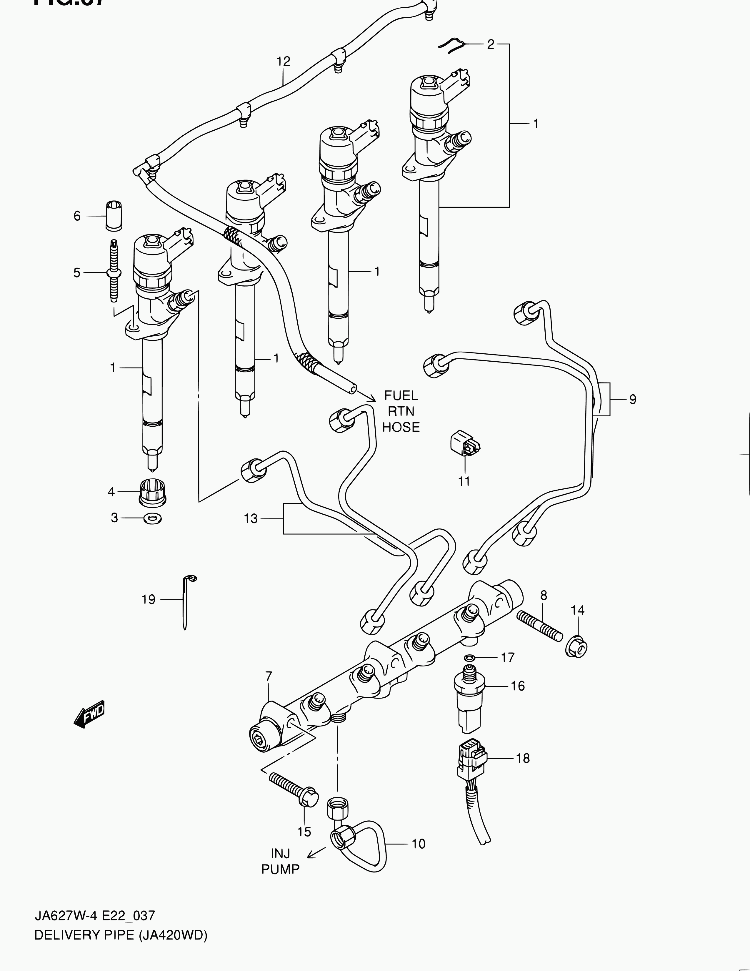 NISSAN 15313-67G00 - Tiiviste, suuttimen pidin inparts.fi