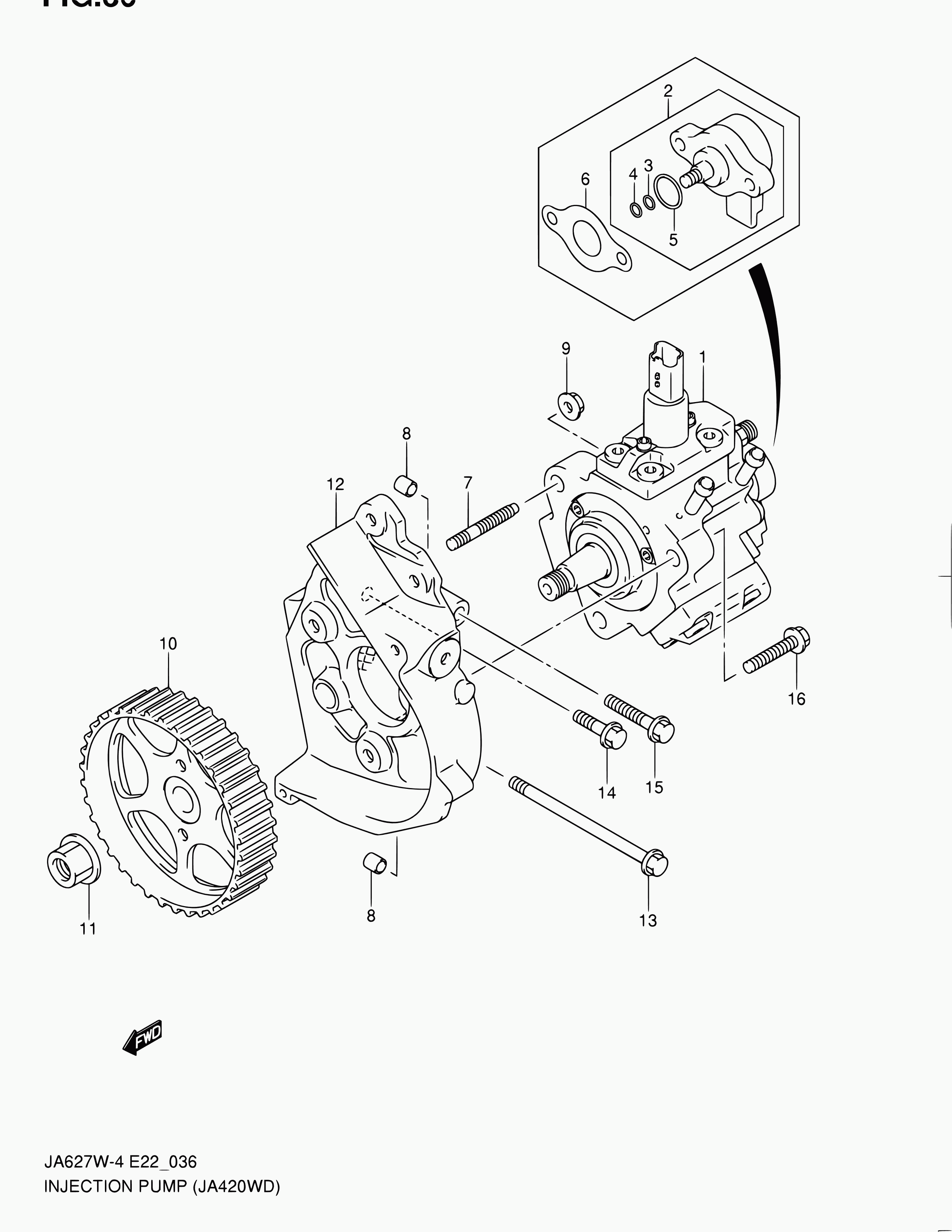 Suzuki 15200-67G10 - Ruiskutuspumppu inparts.fi