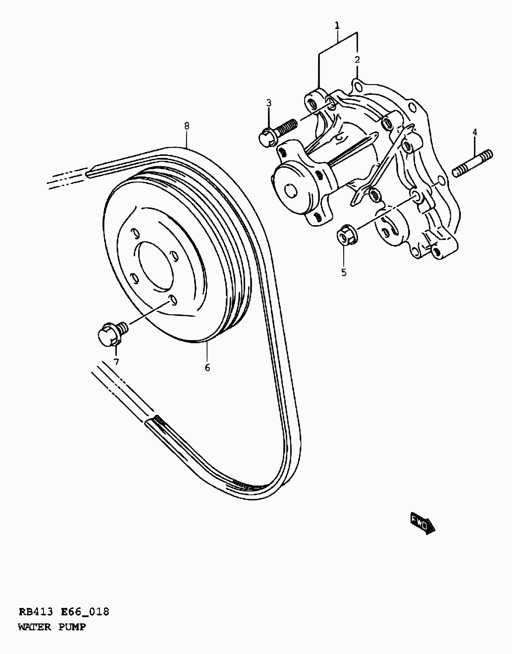 MAZDA 17521-83E00 - Moniurahihna inparts.fi