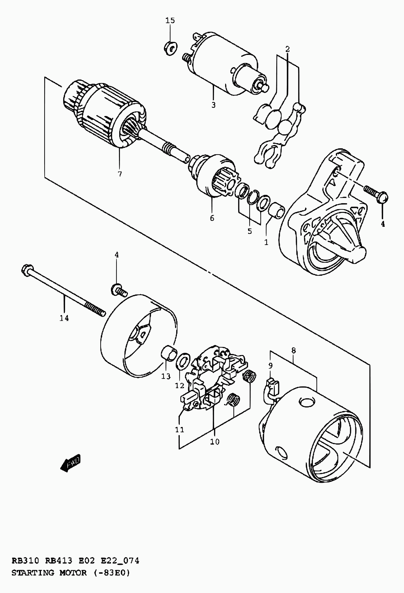 Hyundai 31100-83E00 - Käynnistinmoottori inparts.fi