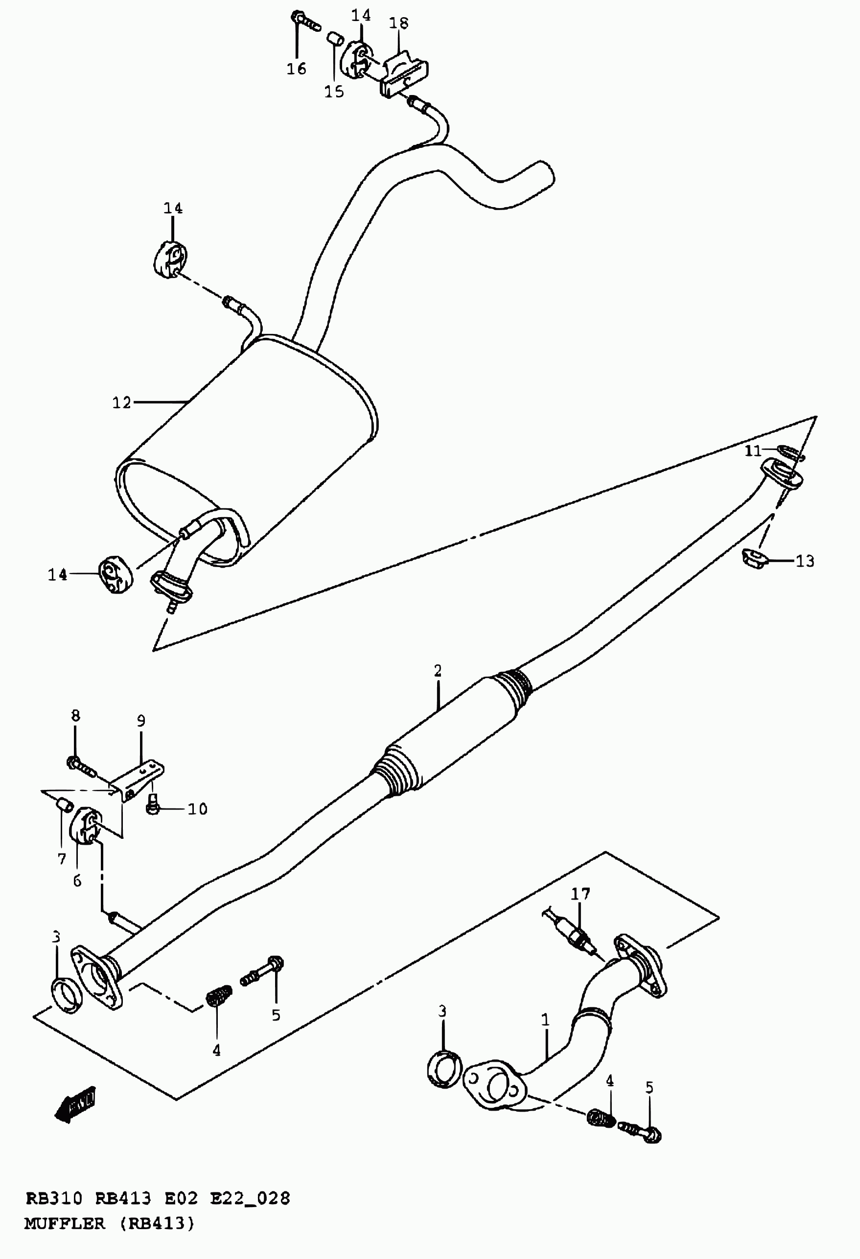 Suzuki 14183-50G00 - Tiivisterengas, pakoputki inparts.fi