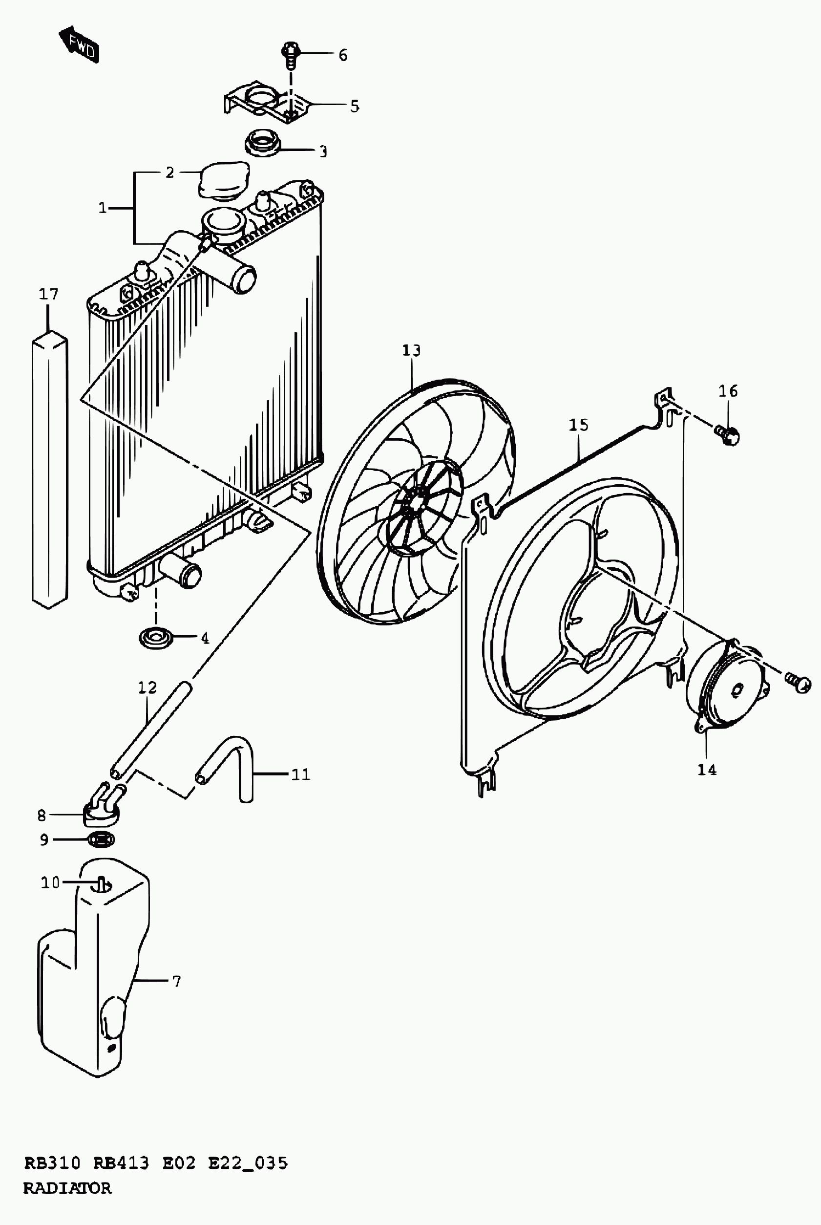 Suzuki 17932-60G10 - Korkki, paisuntasäiliö inparts.fi