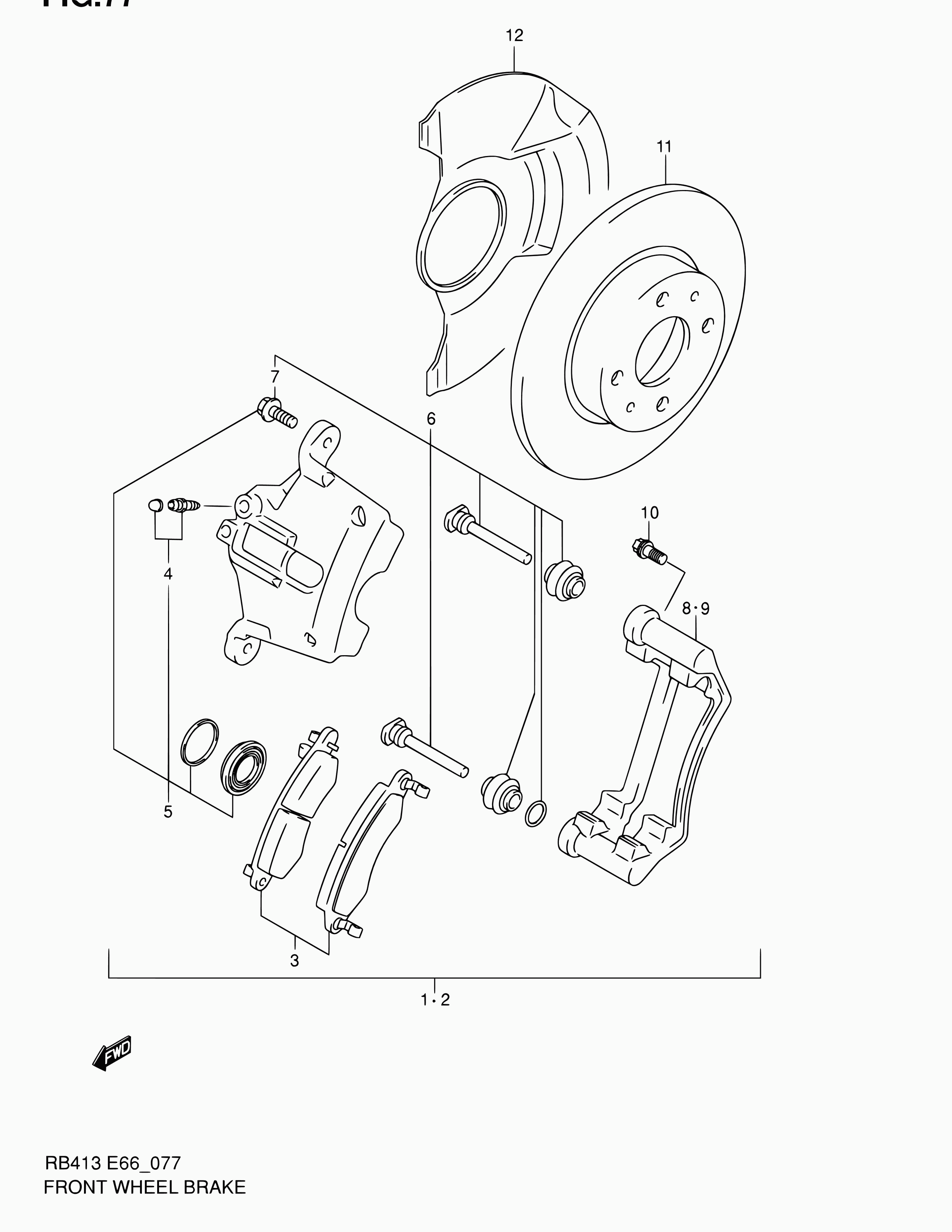 Suzuki 55311-83E00 - Jarrulevy inparts.fi