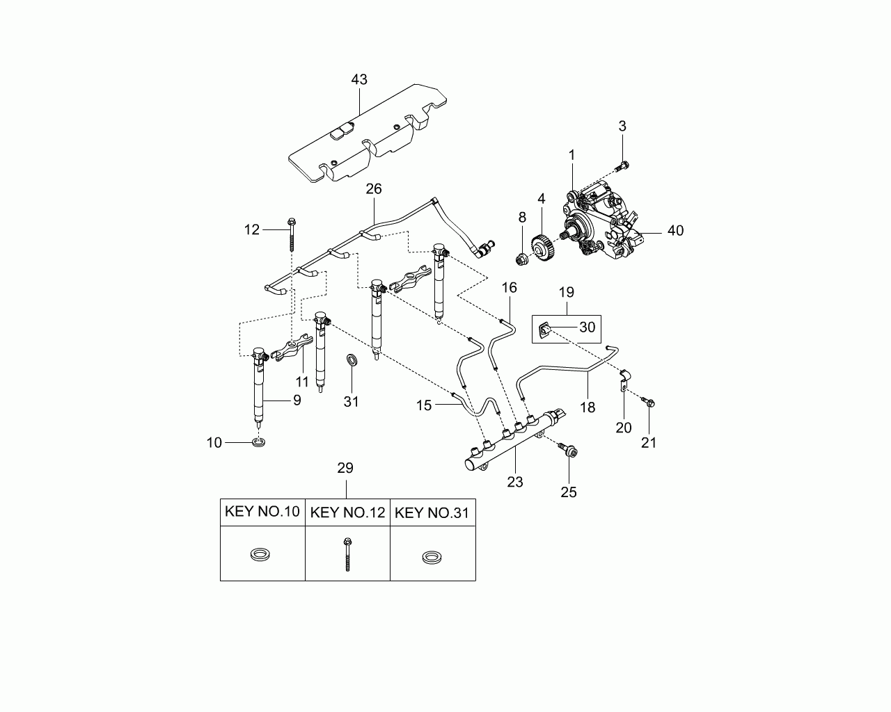 Ssangyong 6710170060 - WASHER inparts.fi