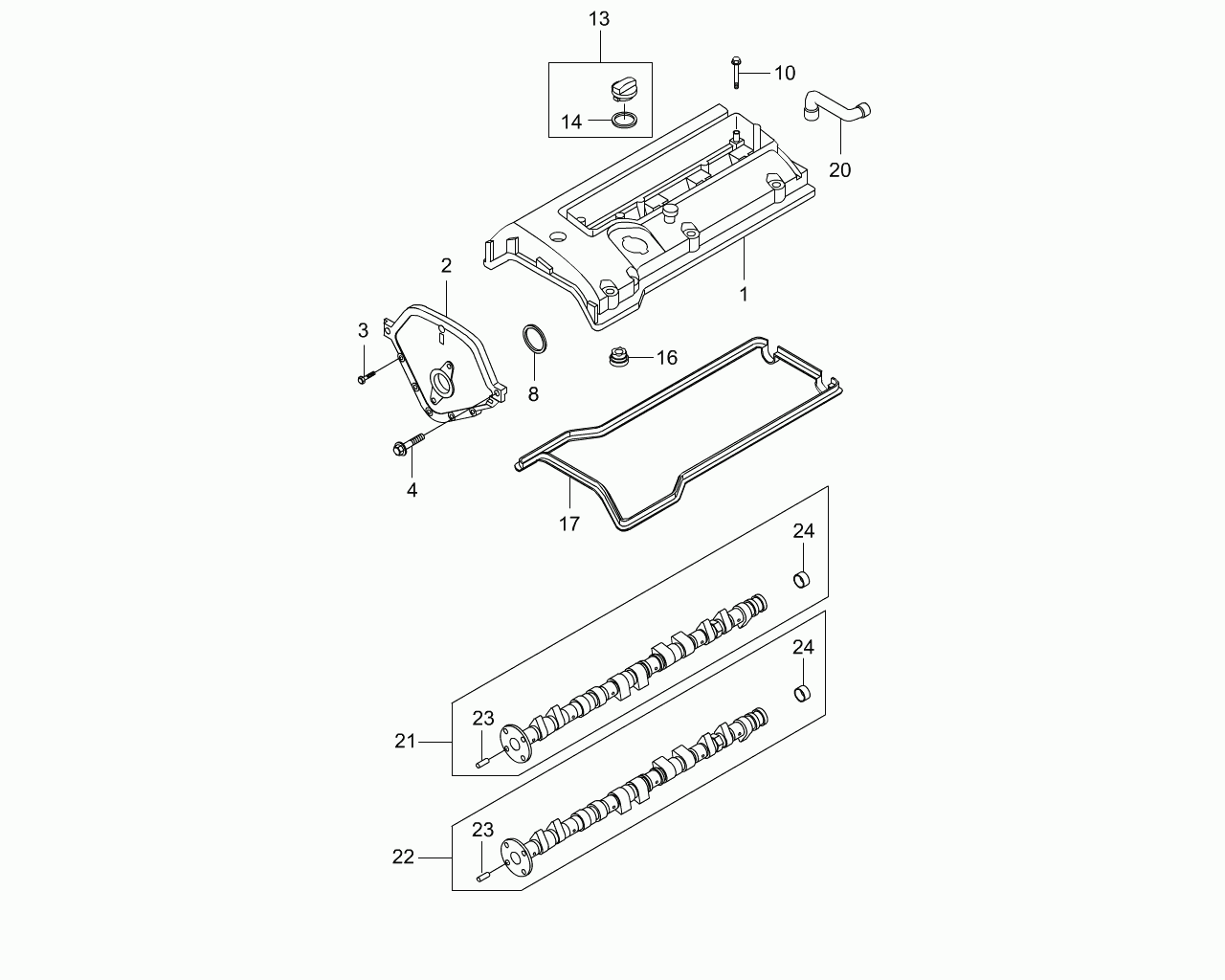 Ssangyong 1610163321 - Tiiviste, venttiilikoppa inparts.fi