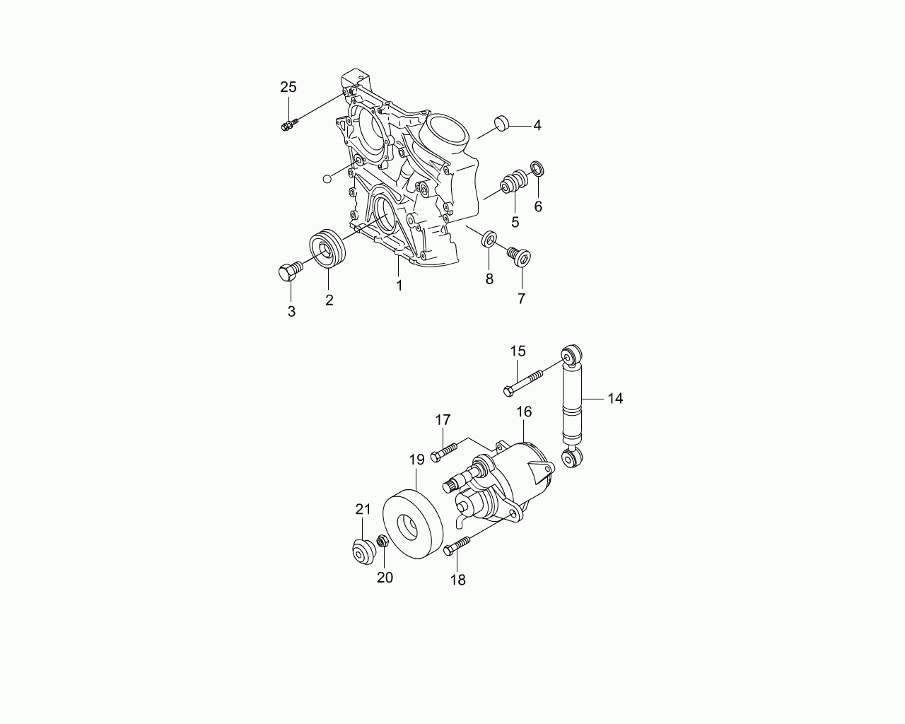 Mercedes-Benz 1112000214 - Hihnankiristin, moniurahihna inparts.fi