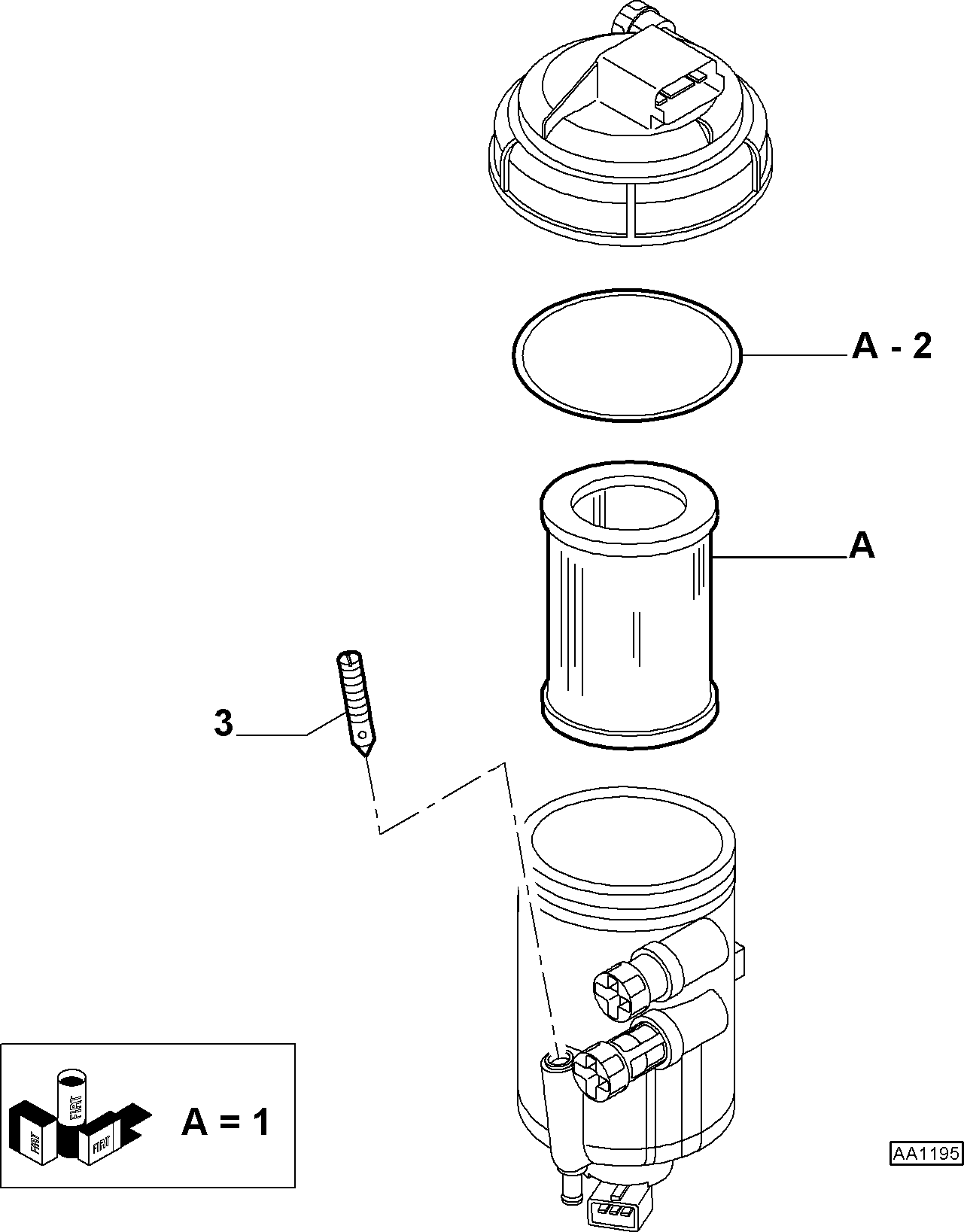 Chrysler 77365902 - Polttoainesuodatin inparts.fi