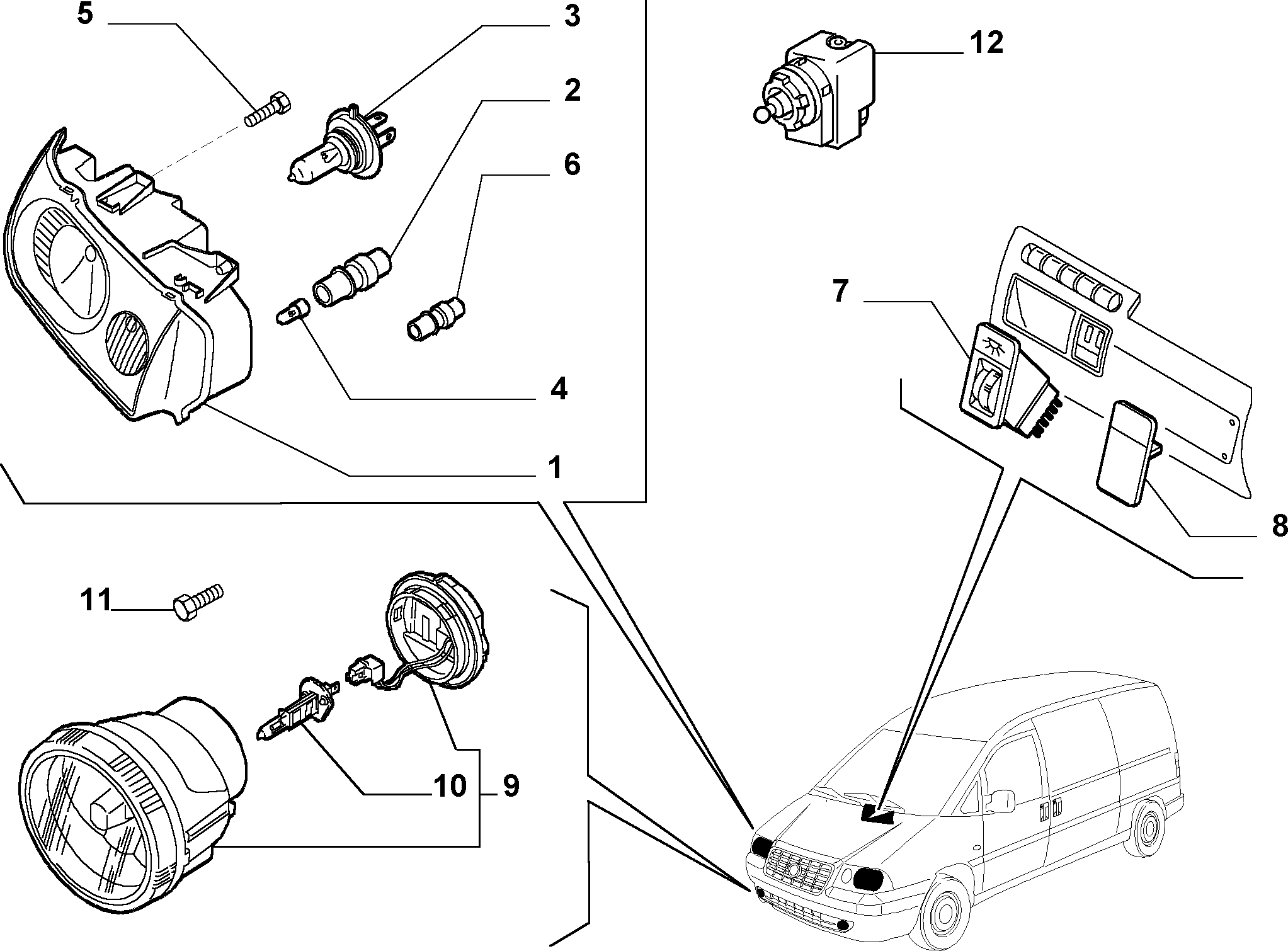 CITROËN 96 321 622 80 - Säätöelementti, ajovalojen korkeudensäätö inparts.fi