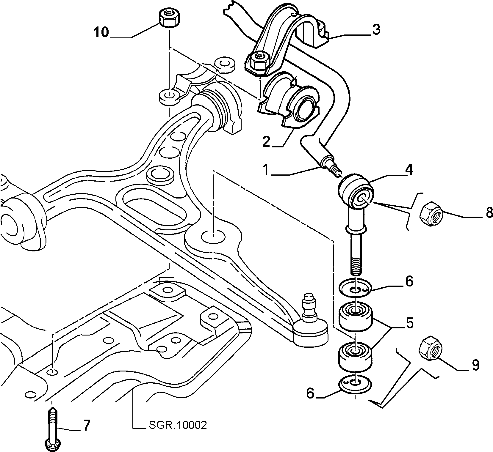 FIAT 1305782080 - Laakerin holkki, vakaaja inparts.fi