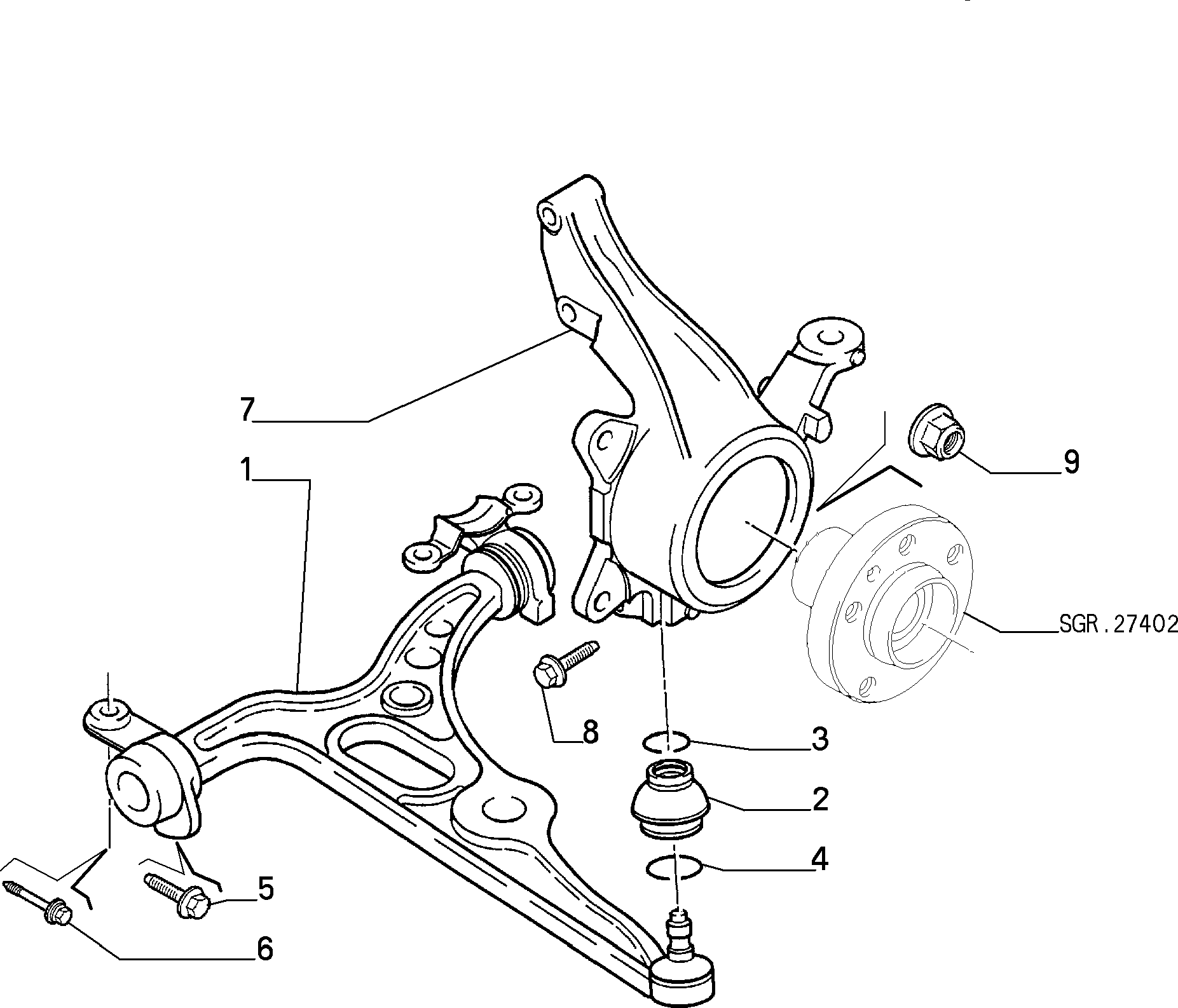 CITROËN 1333754080 - Tukivarsi, pyöräntuenta inparts.fi