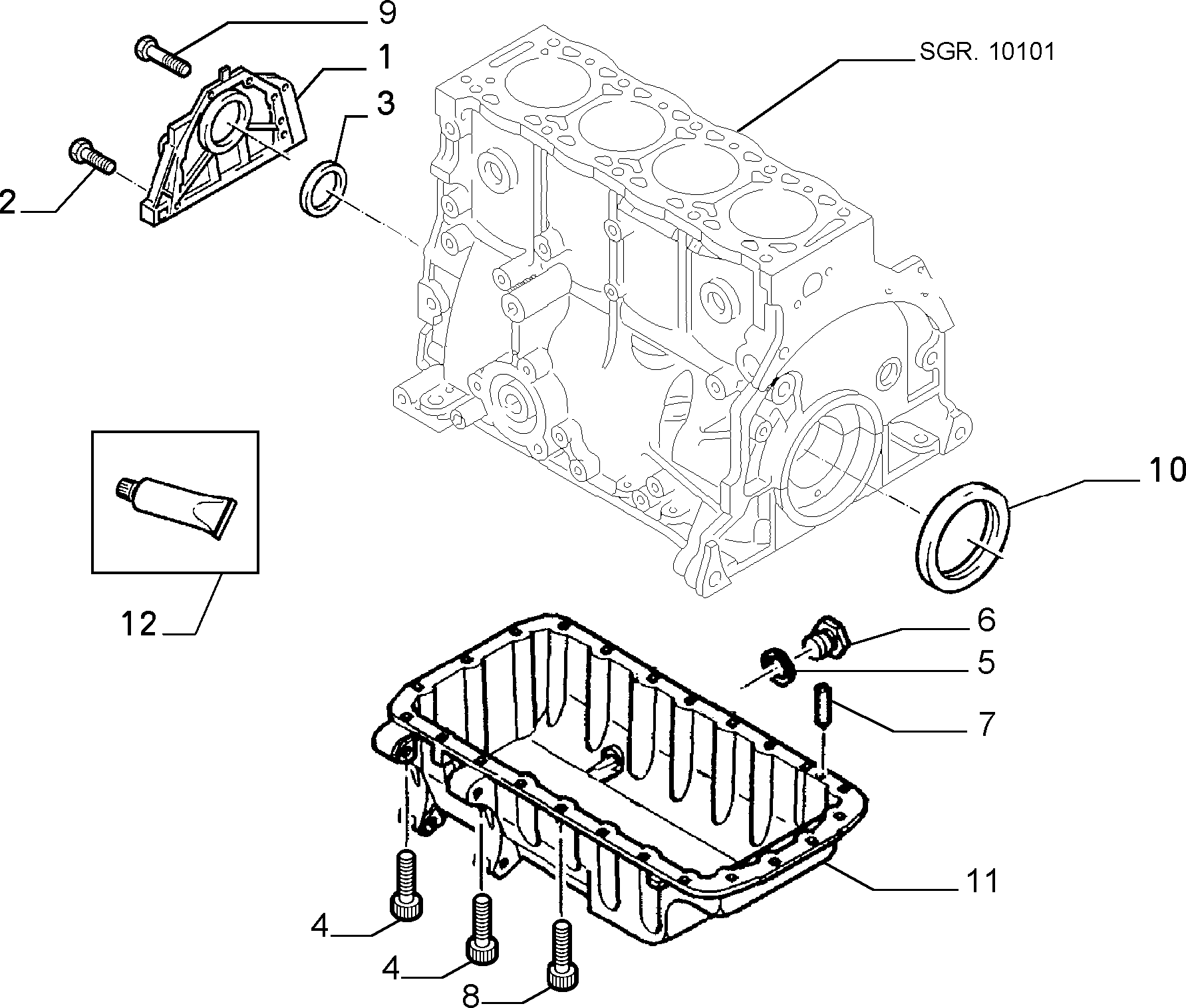 FIAT 9614379380 - Akselitiiviste, kampiakseli inparts.fi